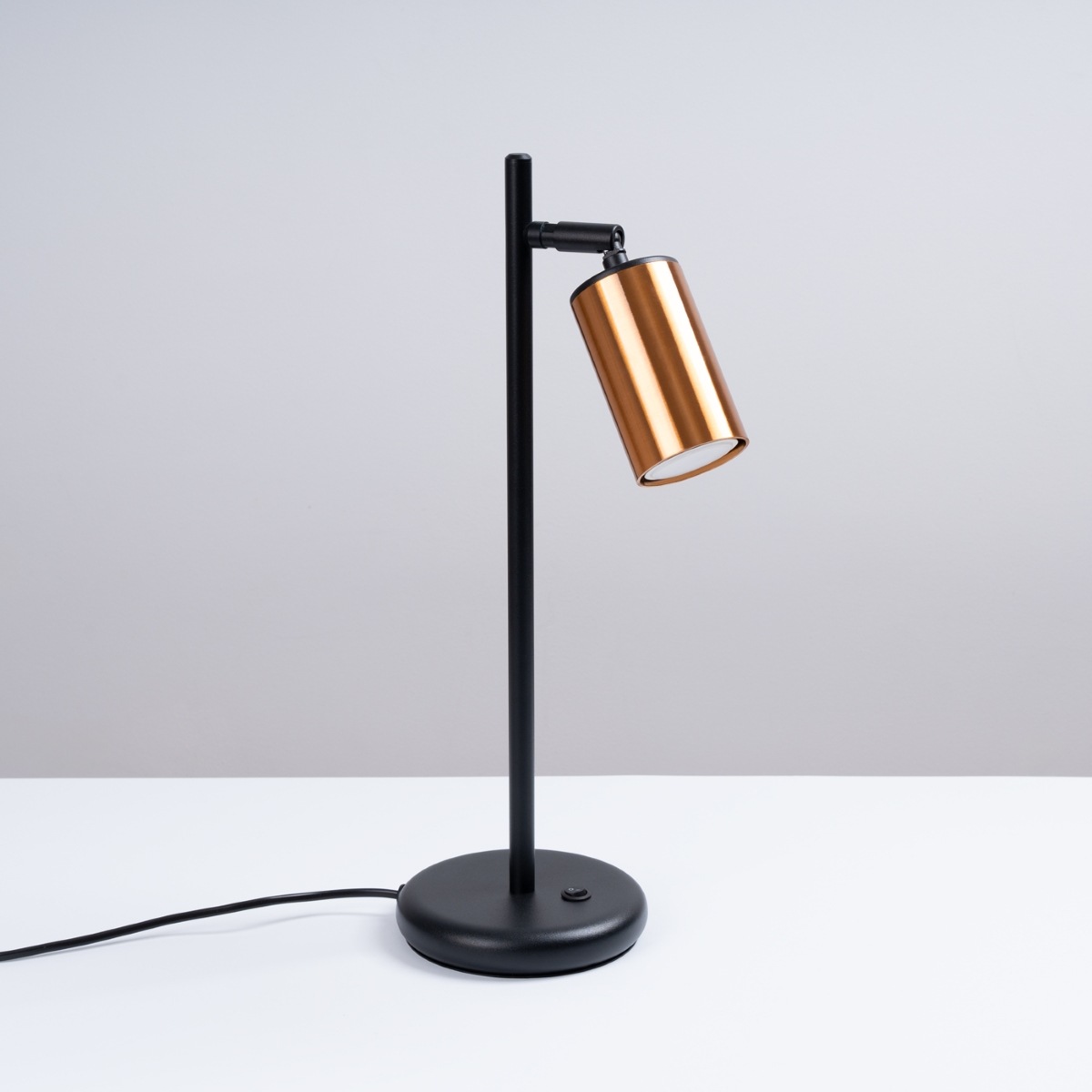 SOLLUX lighting Tischleuchte »Tischlampe WINX schwarz/kupfer«, 1 flammig, L günstig online kaufen