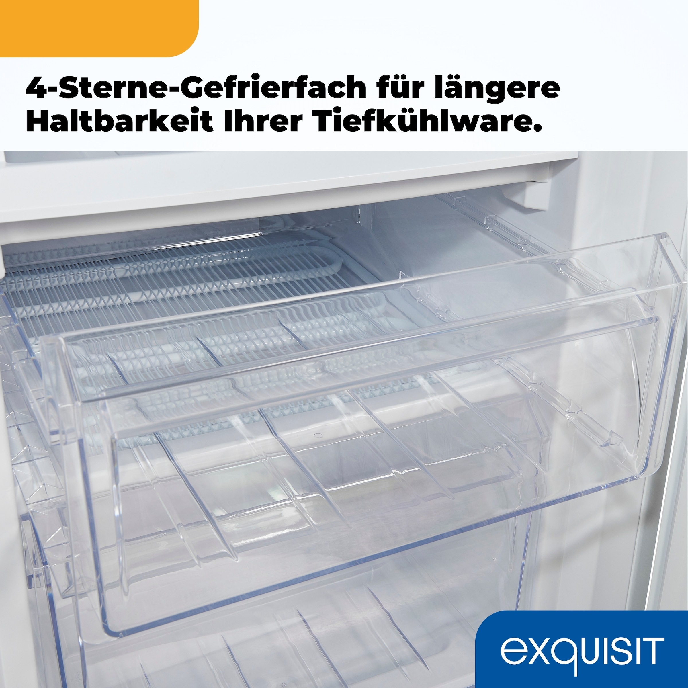 exquisit Kühl-/Gefrierkombination KGC232-60-E-040C weiss »KGC232-60-E-040C weiss« 142,5 cm hoch 49,5 cm breit