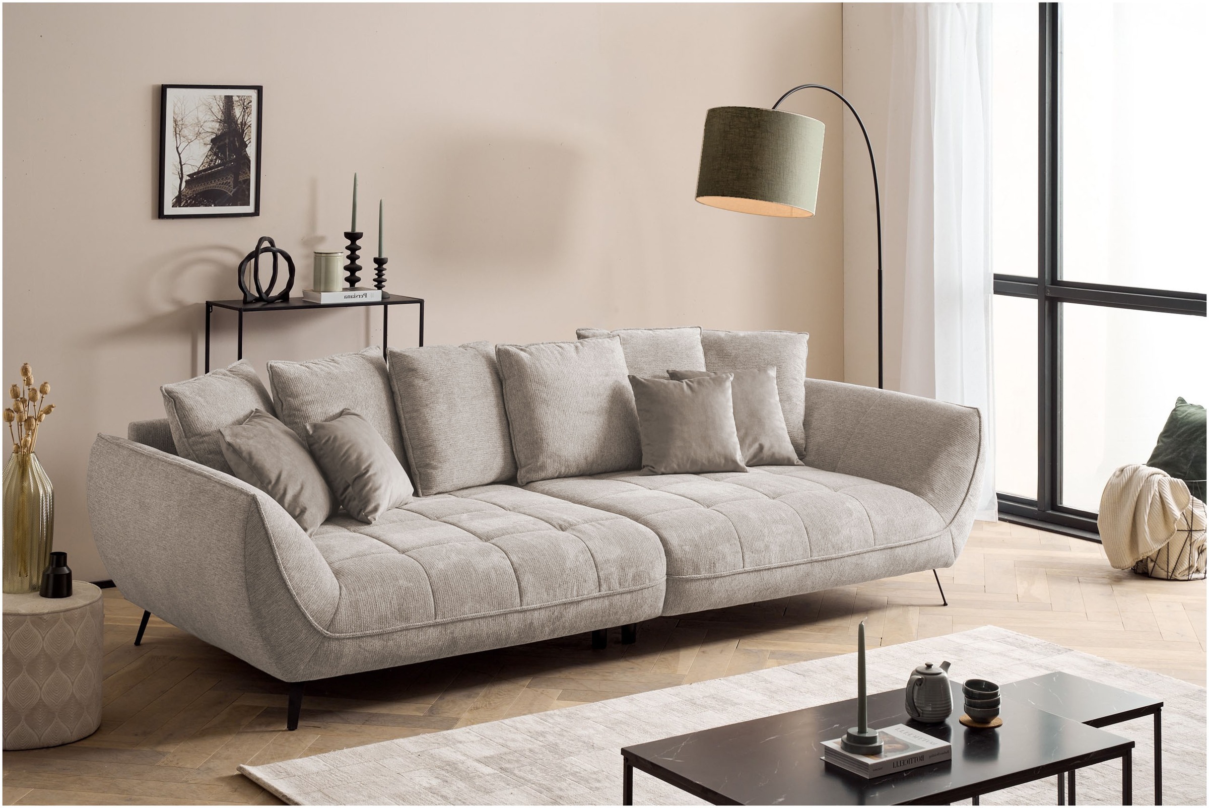 exxpo - sofa fashion Big-Sofa »Triton Mega Sofa,toller Sitzkomfort, Steppun günstig online kaufen