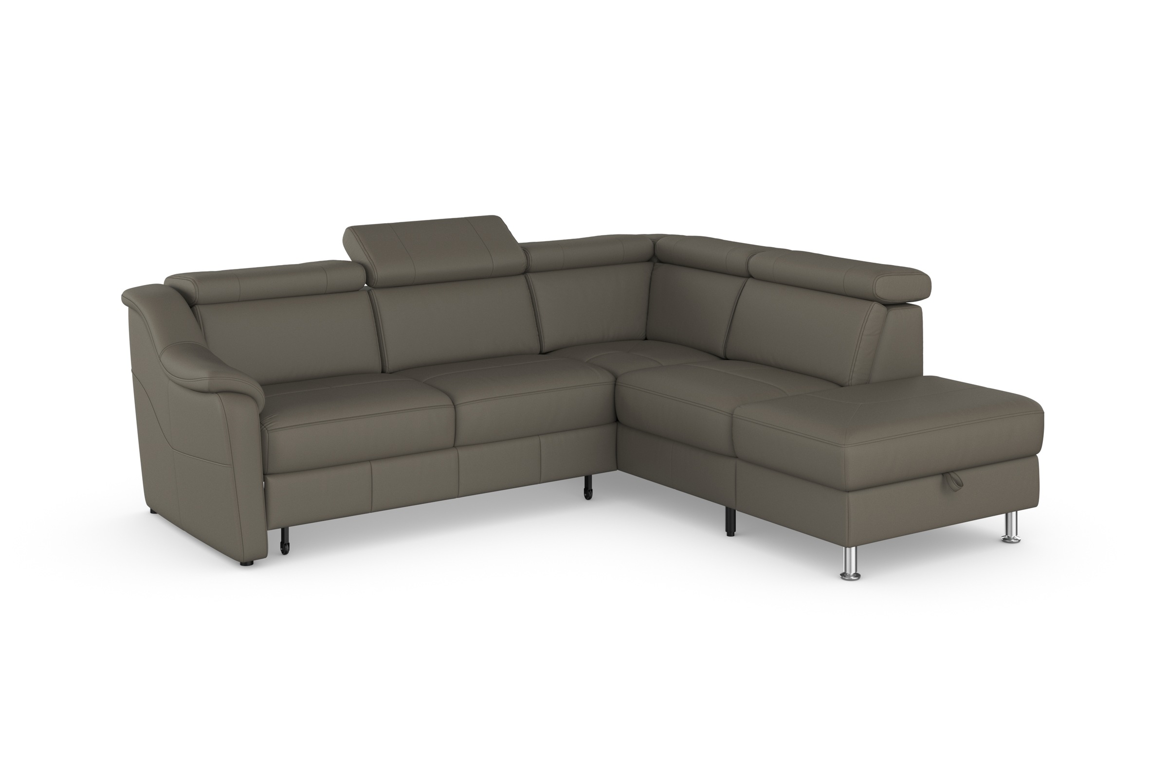 sit&more Ecksofa »Freetown L-Form«, inklusive Kopfteilverstellung und komfortablem Federkern
