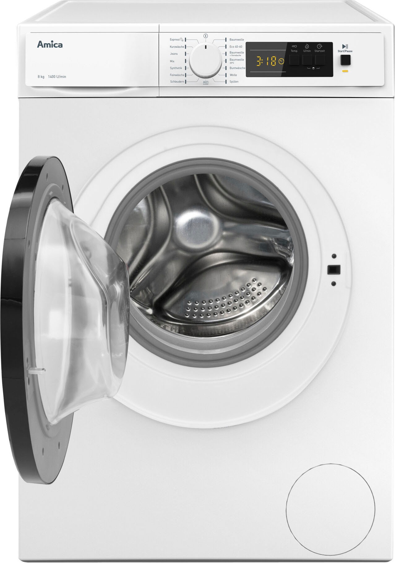 8. Bild von Amica Waschmaschine »WA 484 072«, WA 484 072, 8 kg, 1400 U/min