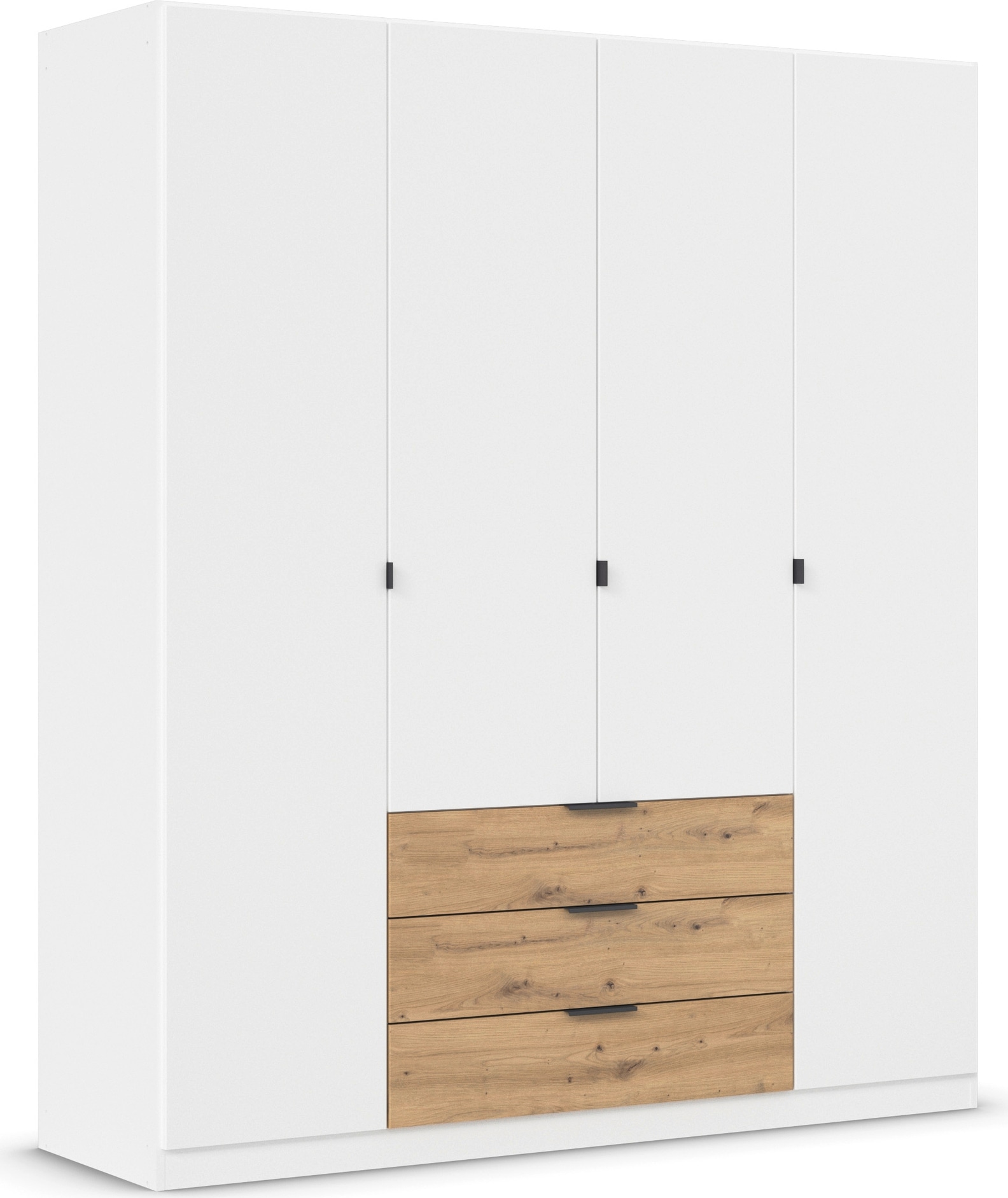 rauch Drehtürenschrank »Kleiderschrank Schrank Garderobe Schlafzimmerschrank DAVOA«, mit farblich abgesetzten Schubkästen in Eiche Artisan MADE IN GERMANY