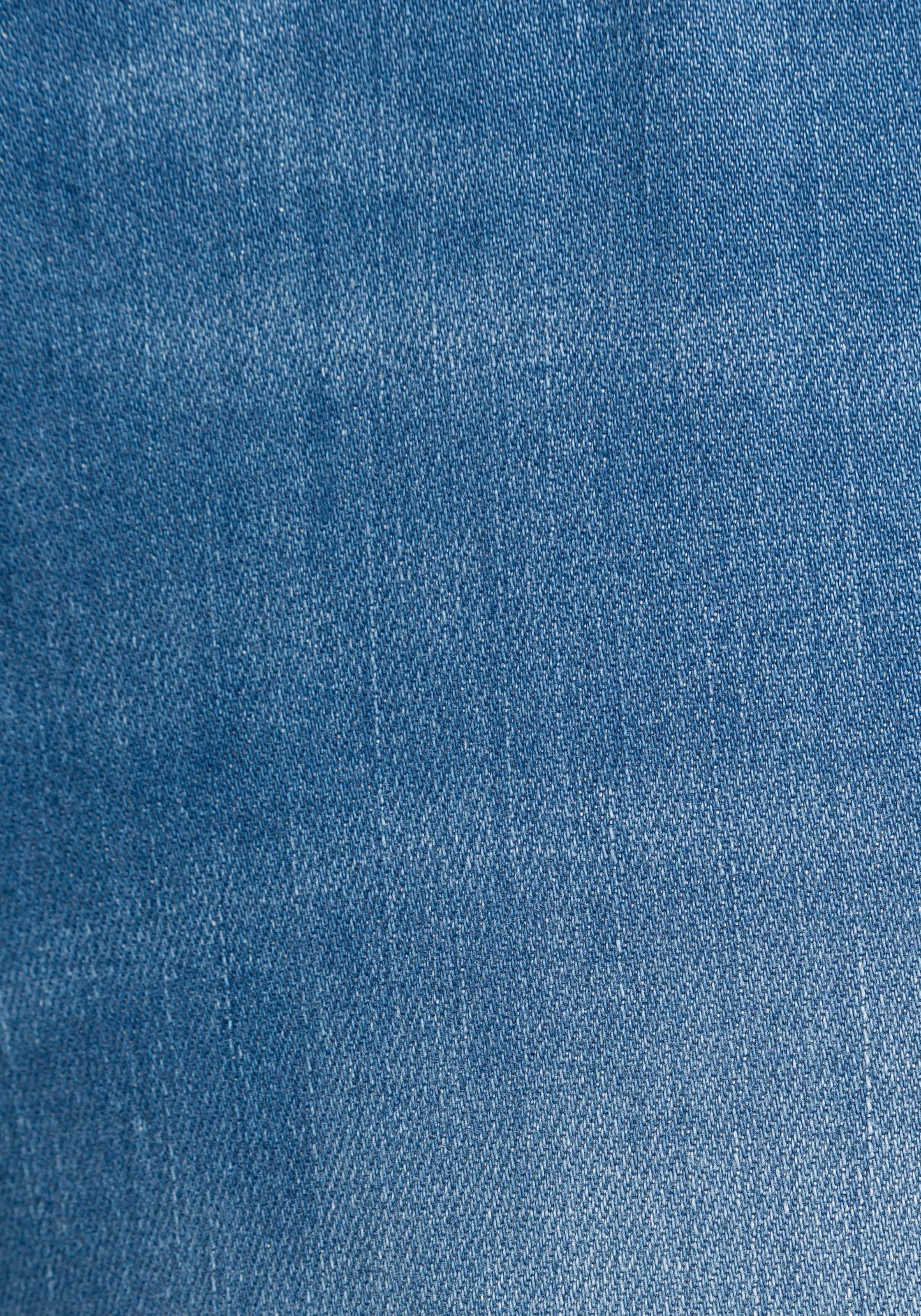 H.I.S Bootcut-Jeans »High-Waist«, hohe Taille, Bootcut, mit Used-Effekten, auch in Langgrößen