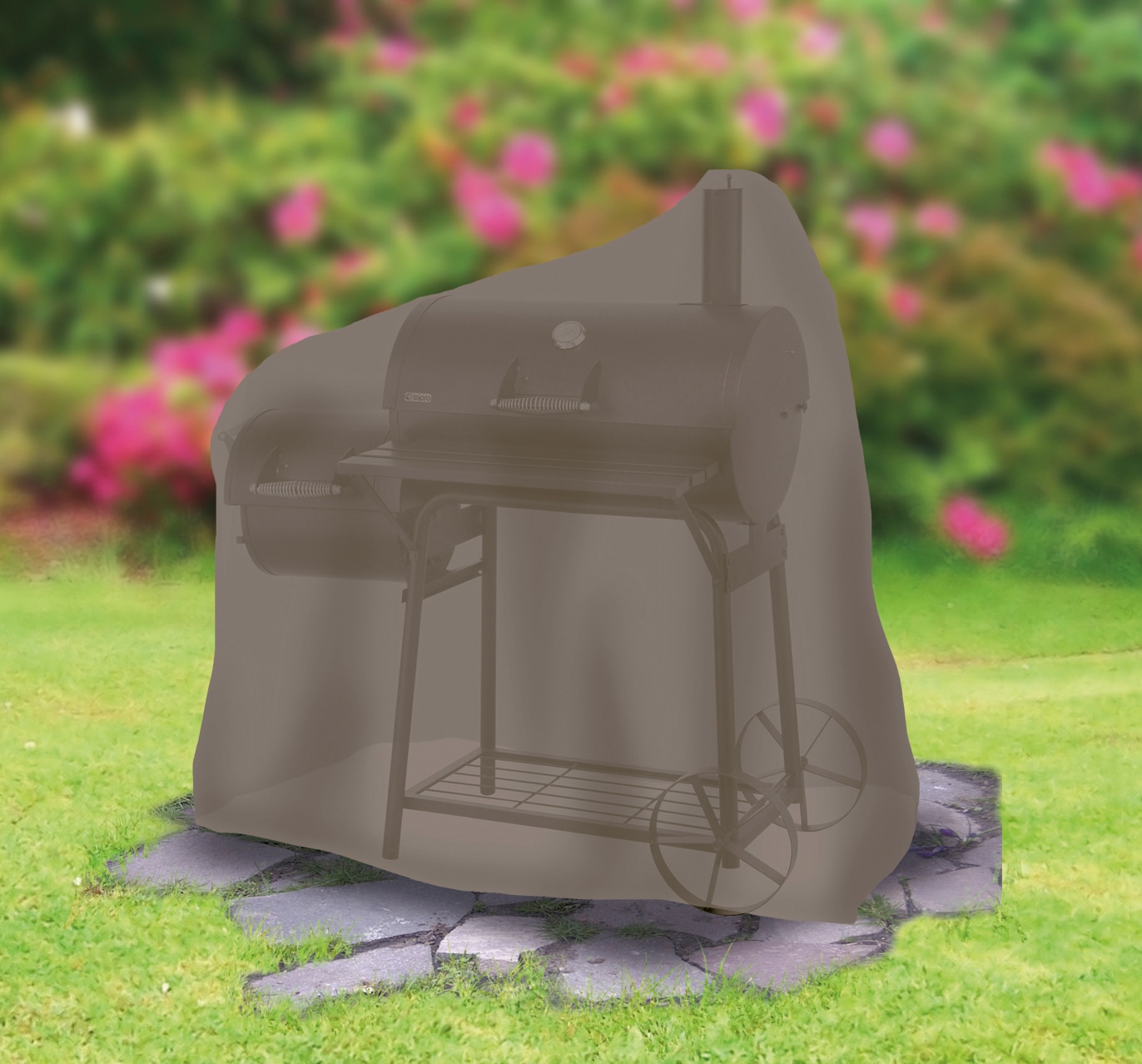 Tepro Grill-Schutzhülle, BxLxH: 126x74x119 cm, für Smoker mittel