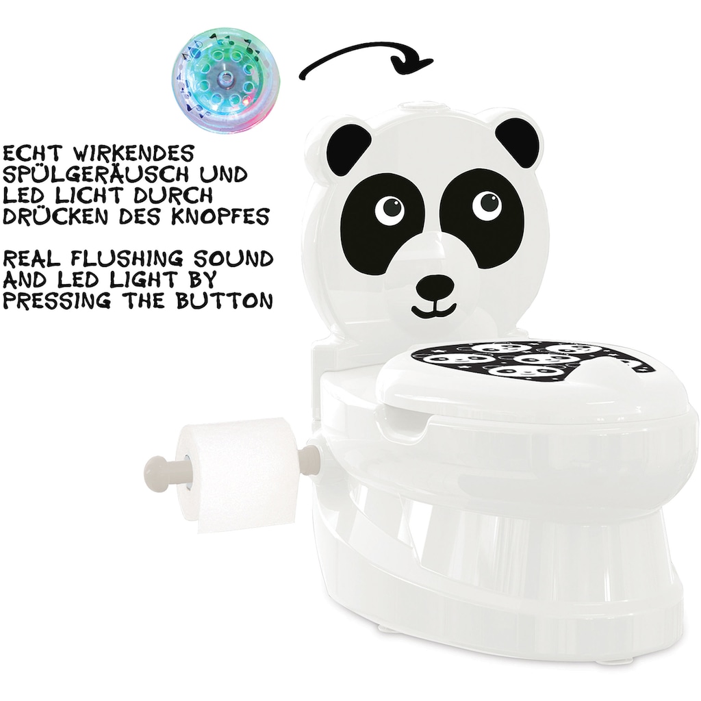 Jamara Toilettentrainer »Meine kleine Toilette, Panda«, mit Spülsound und Toilettenpapierhalter