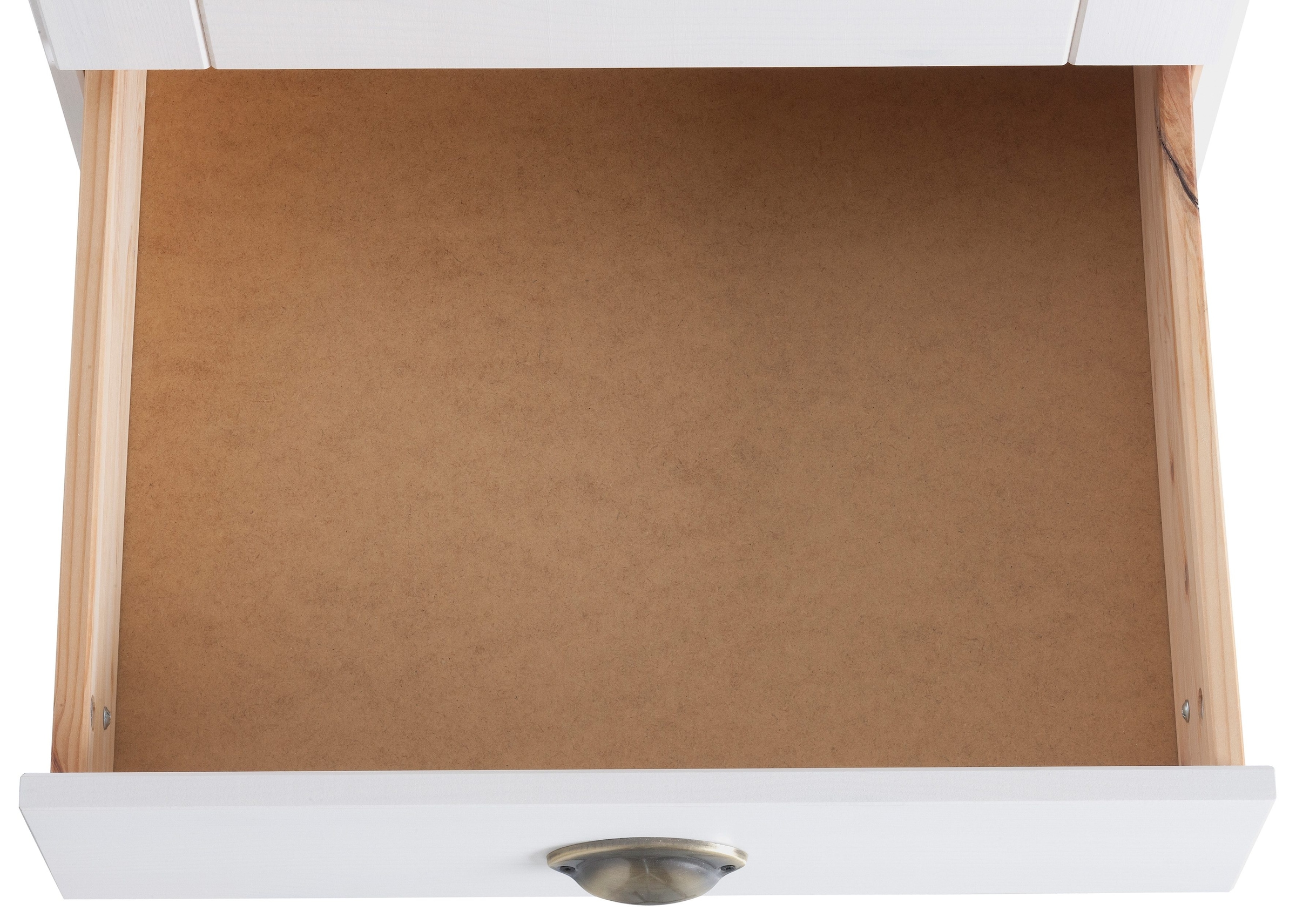 Home affaire Hochschrank »Oslo«, 50 cm breit, in 2 Tiefen, 2 Türen, 1 Schublade, aus massiver Kiefer