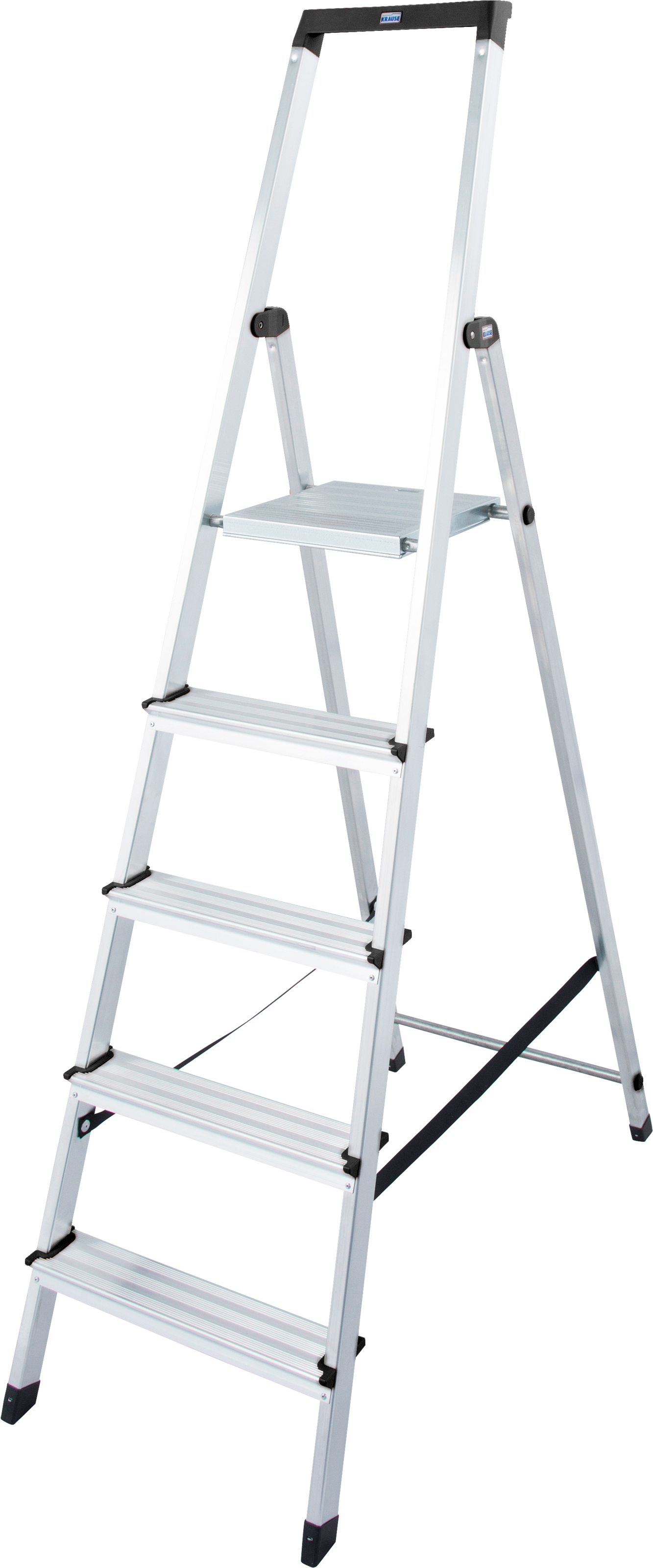 KRAUSE Stehleiter »Solidy«, Aluminium, 1x5 Stufen, Arbeitshöhe ca. 305 cm