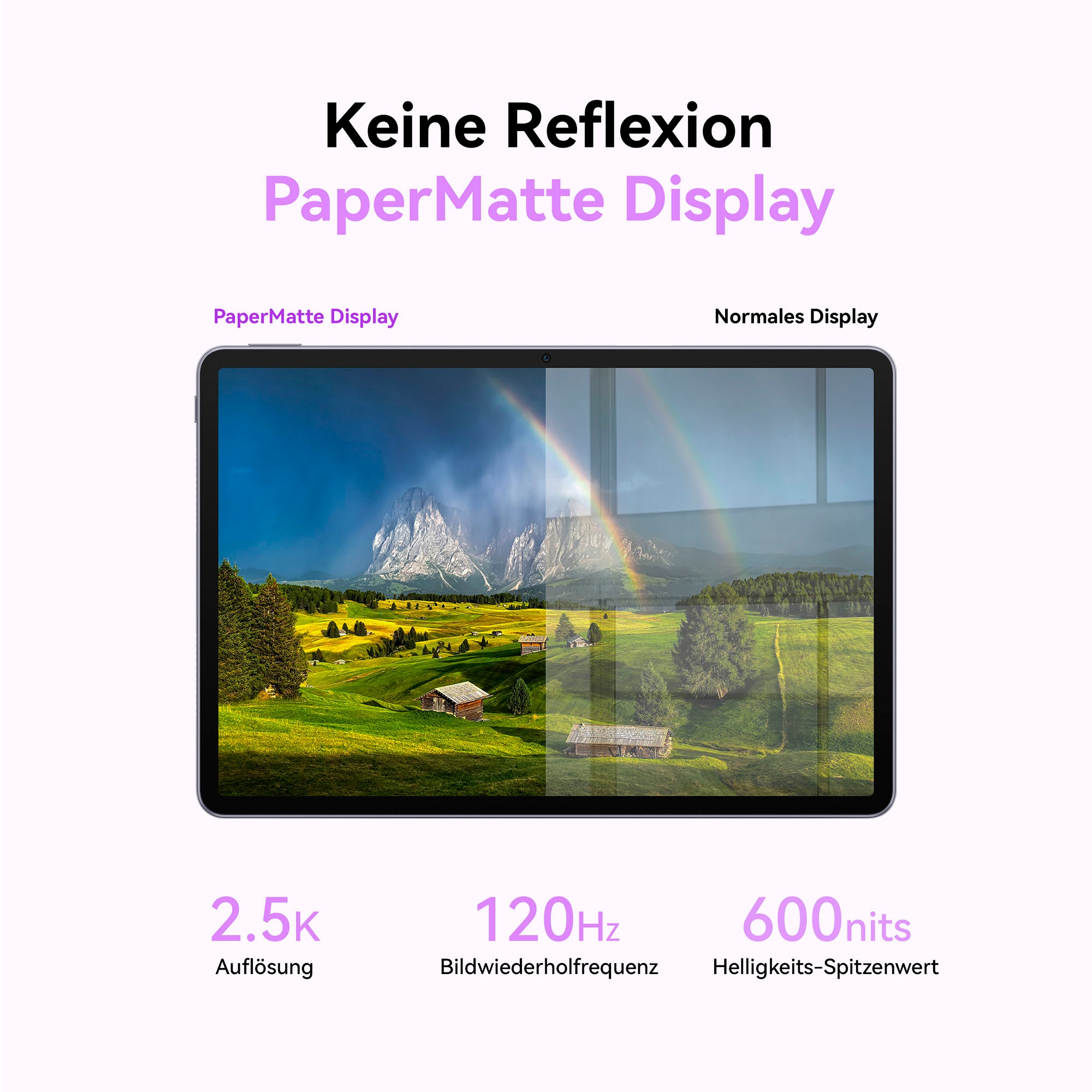 Huawei Tablet »MatePad 11,5" 2025, PaperMatte Display, 8G+256G, inkl. Black Keyboard«, (29,20 cm / 11,5 Zoll), HarmonyOS, 2.5K, PaperMatte Display, 10.100 mAh Akku, inkl. Black Keyboard)