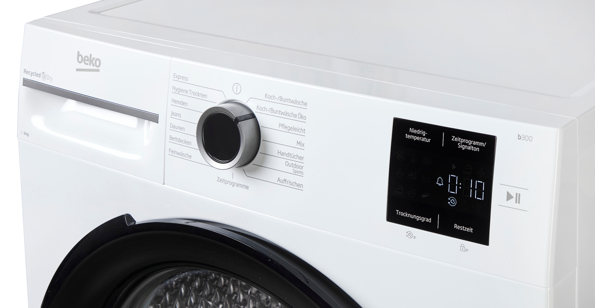 BEKO Wärmepumpentrockner »BMO3T382CW« AquaWave Schontrommel für besonders schonendes Trocknen