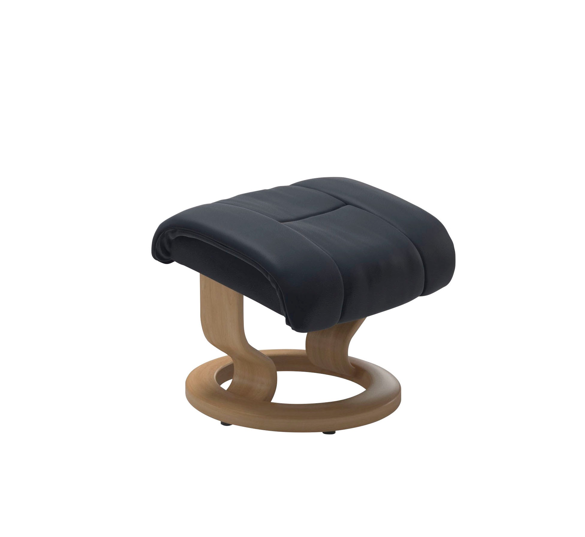 Stressless® Relaxsessel »Reno«, (Set, Relaxsessel mit Hocker), mit Hocker, mit Classic Base, Größe S, M & L, Gestell Eiche