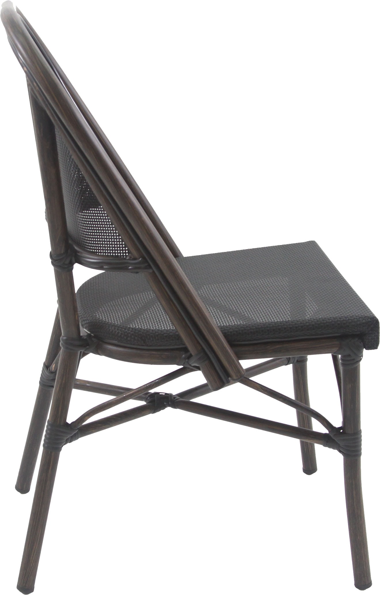 Essentials Bistrostuhl »Paris«, 1 St., Textil – Wenige, schwarz Mesh