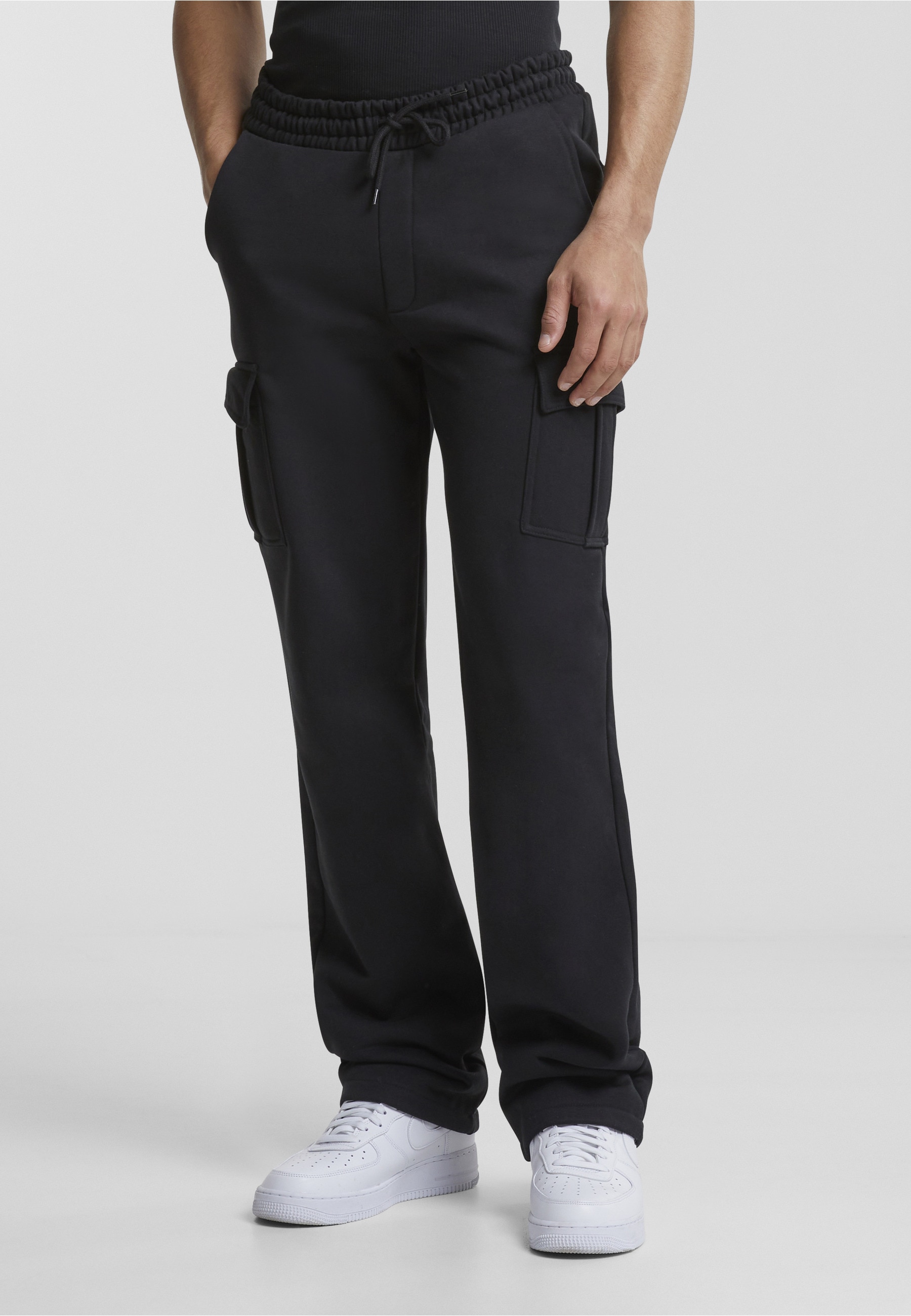 URBAN CLASSICS Cargohose »Urban Classics Herren Heavy Straight Leg Cargo Sweatpants«