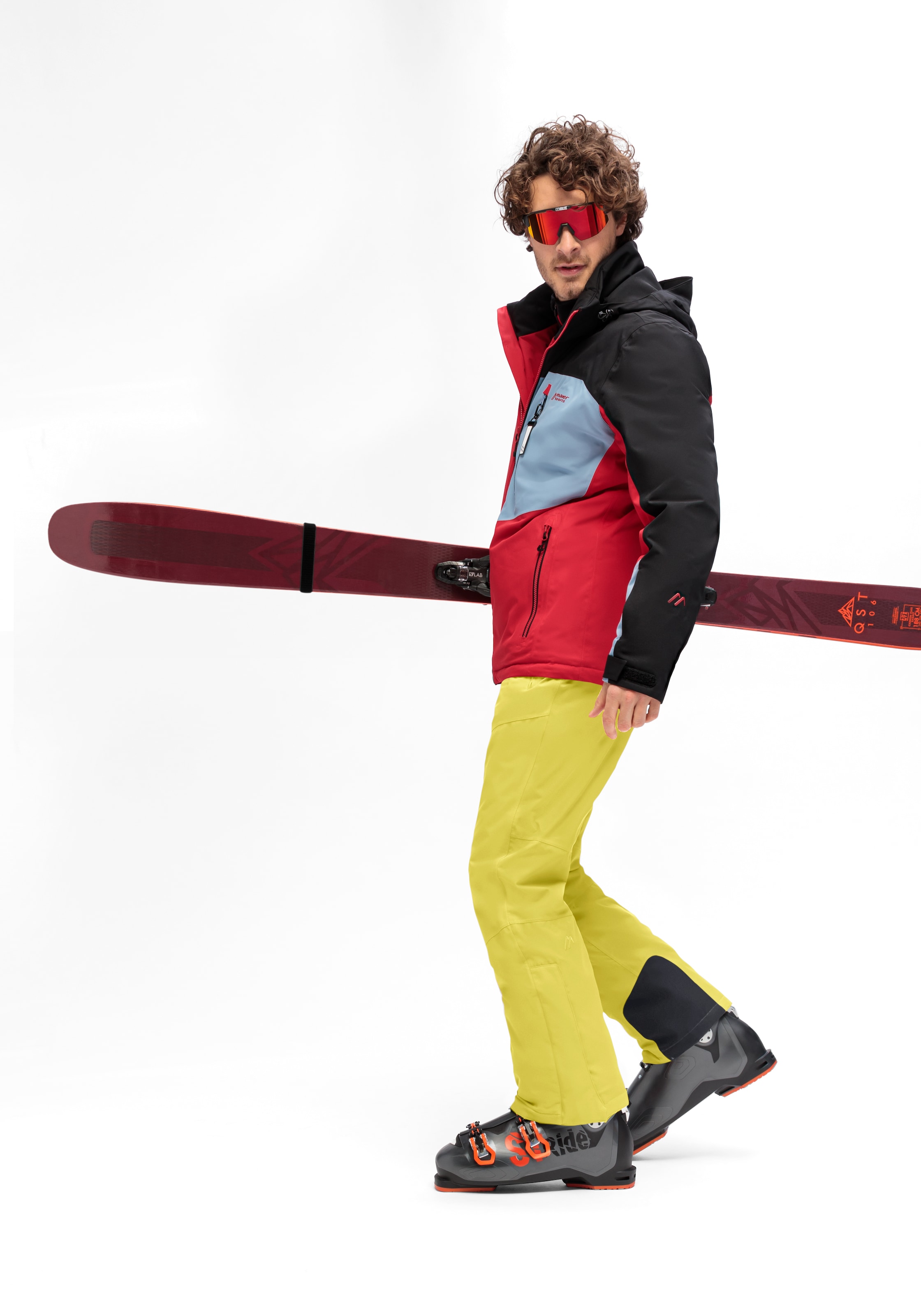 Maier Sports Skihose »Anton 2.1«, Herren Schneehose mit Hosenträgern, wind/wasserdicht, Regular Fit