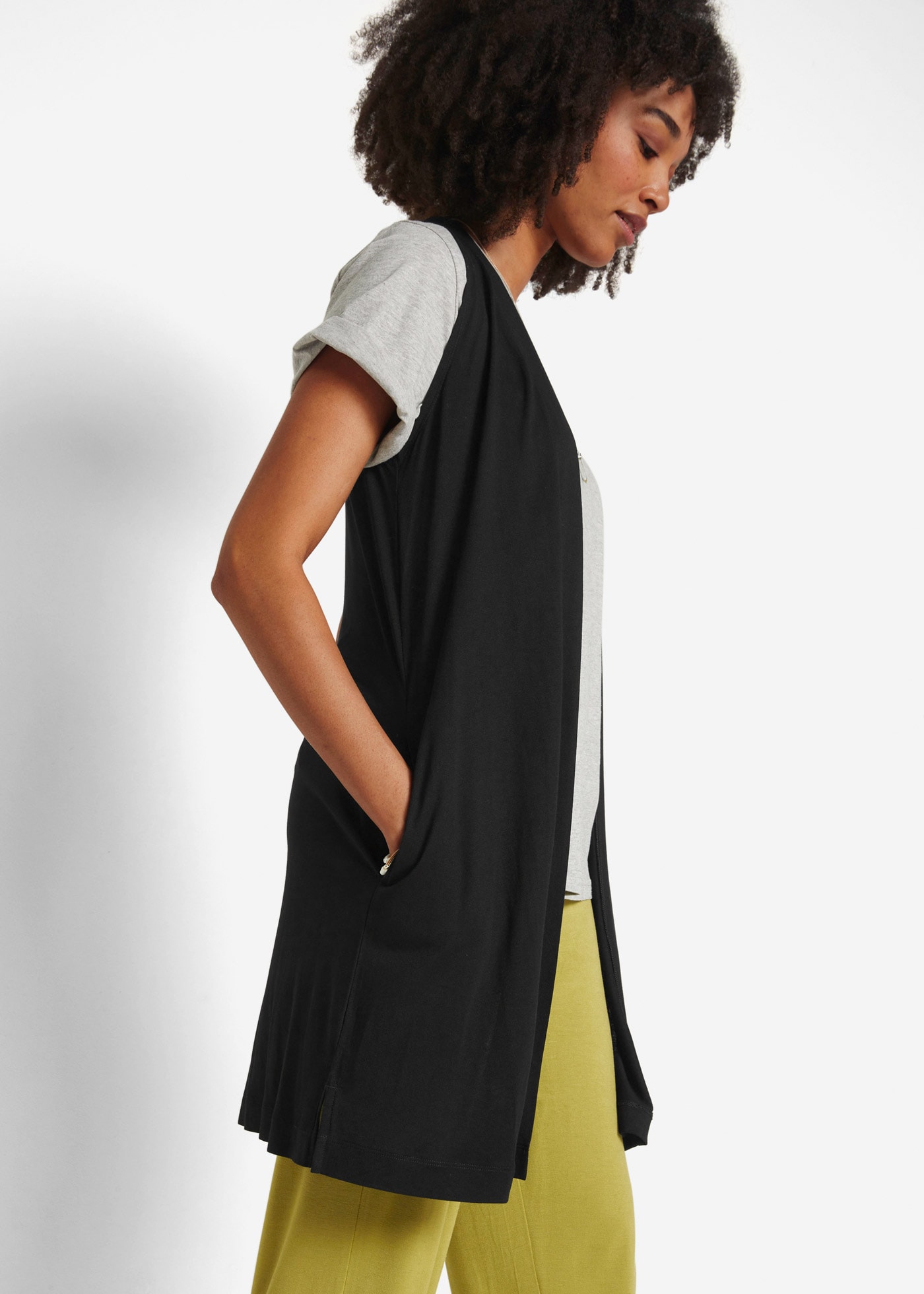 bonprix Shirtjacke »Shirt-Weste aus Viskose« Shirt-Weste aus Viskose