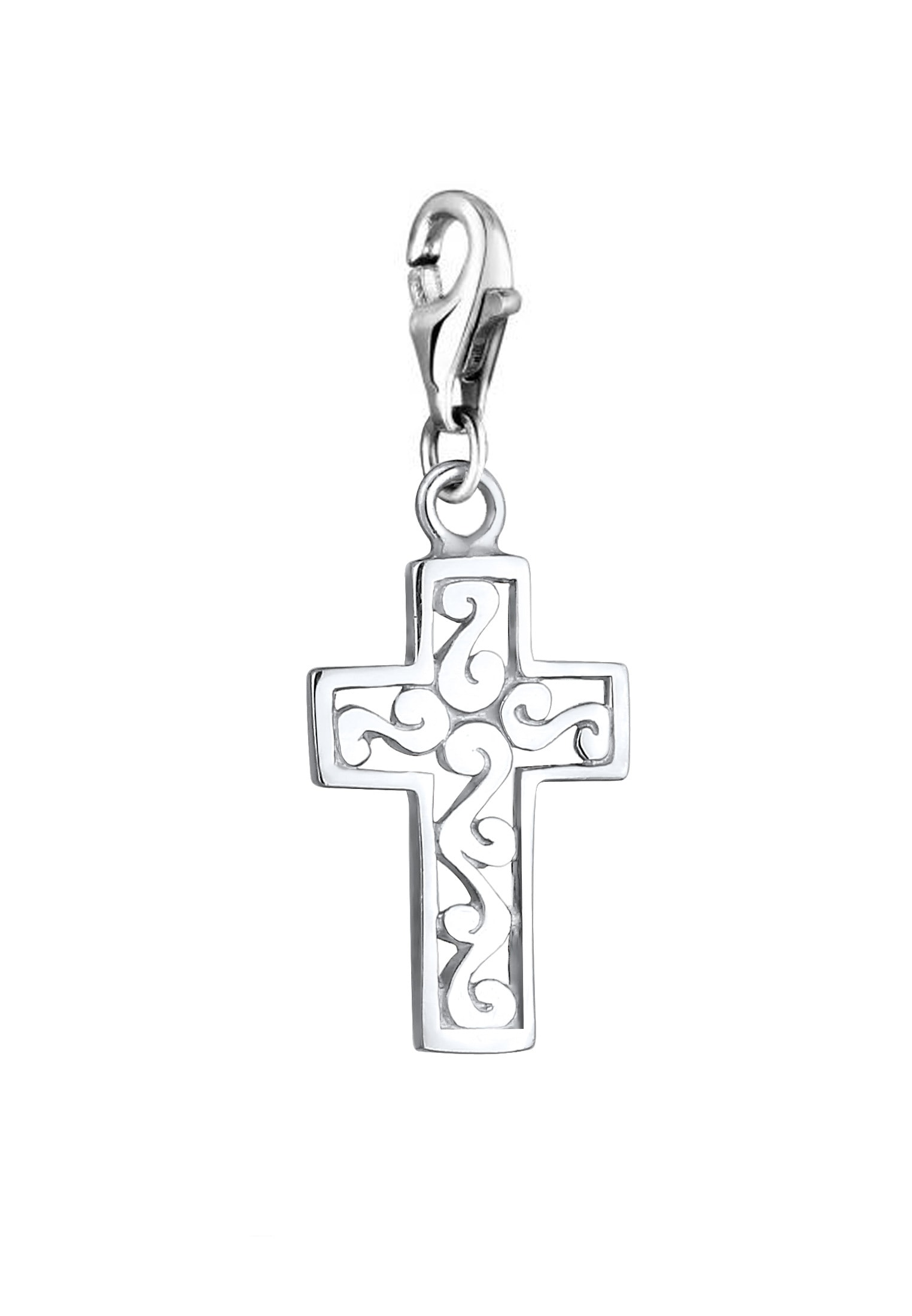 Nenalina Charm-Einhänger »Kreuz Symbol Schutz Anhänger Ornament 925 Silber«