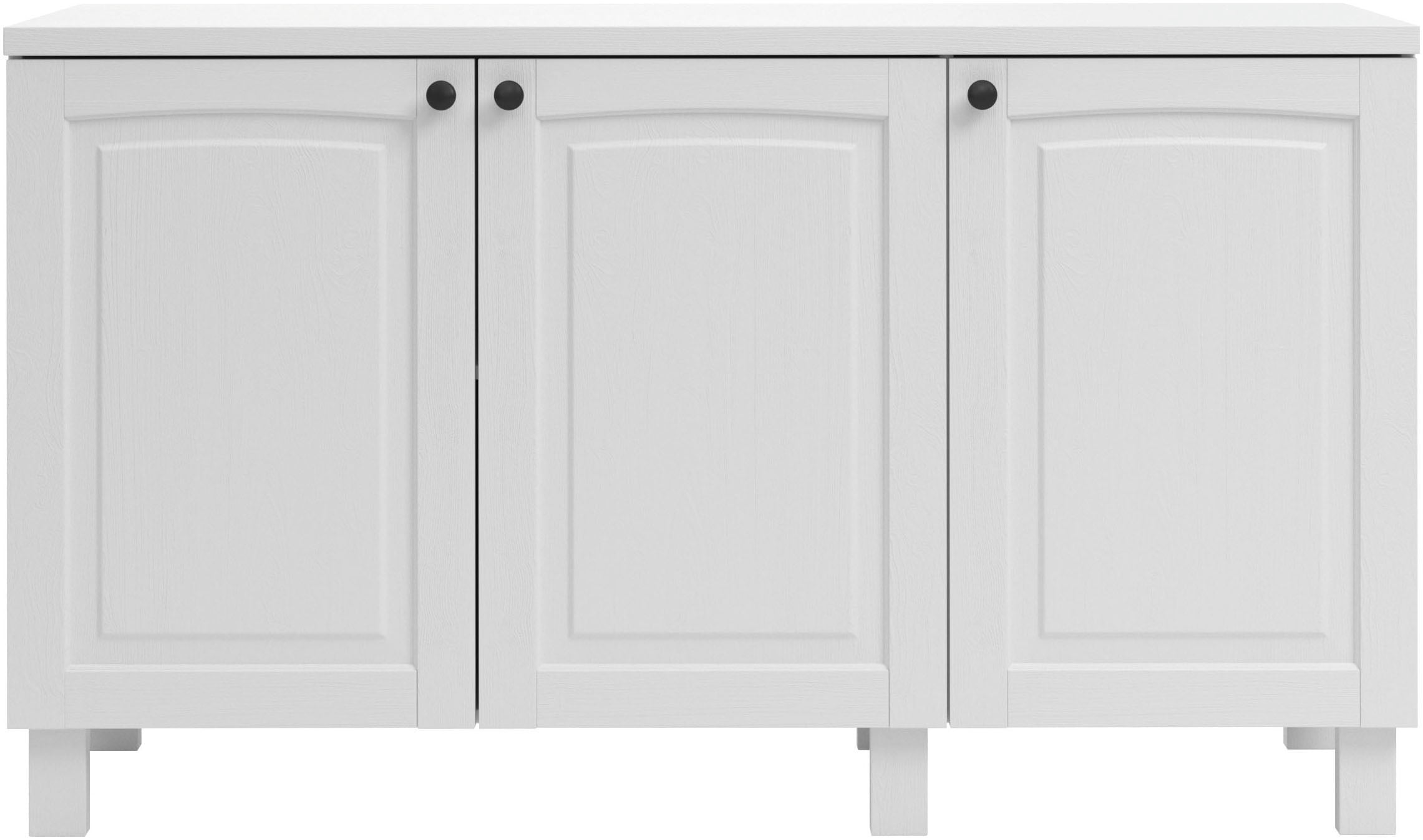 KOCHSTATION Unterschrank »KS-Osby«, (1 St.), Kiefer massiv, Breite 150 cm, 3 Türen