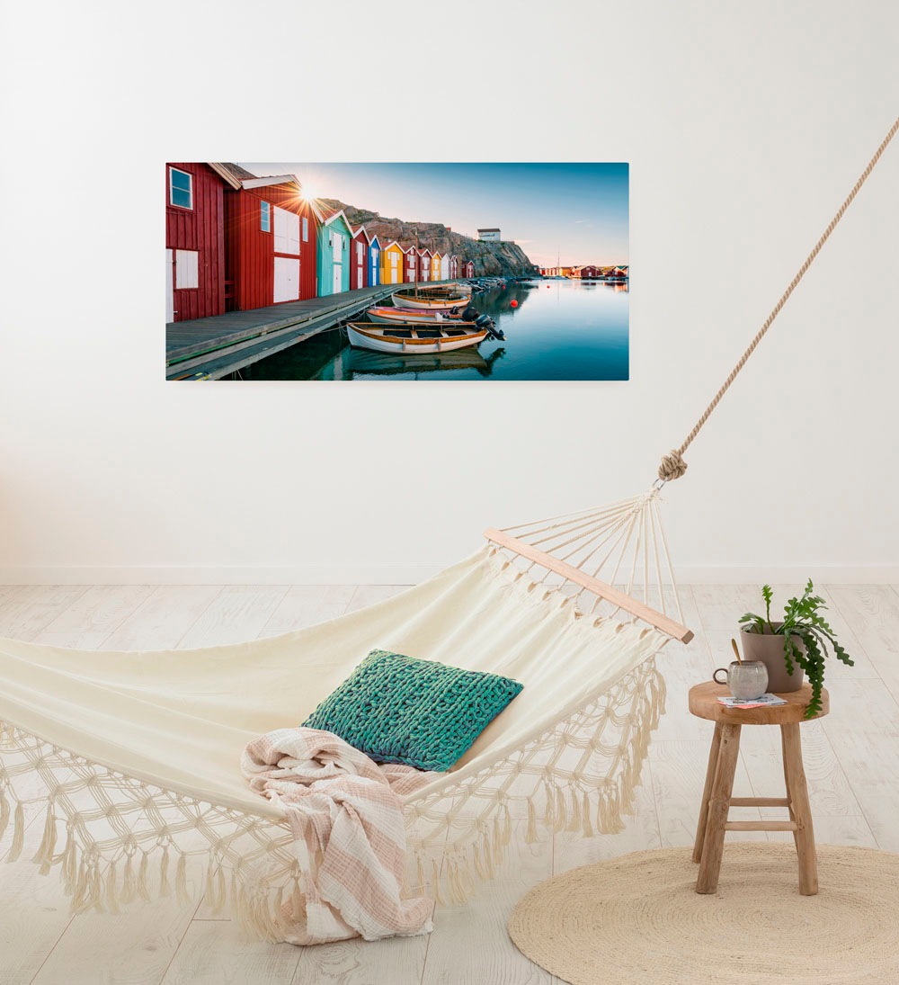 Komar Leinwandbild »Malerische Smögen - Größe 90 x 40 cm«, Baum-Blätter-Nat günstig online kaufen