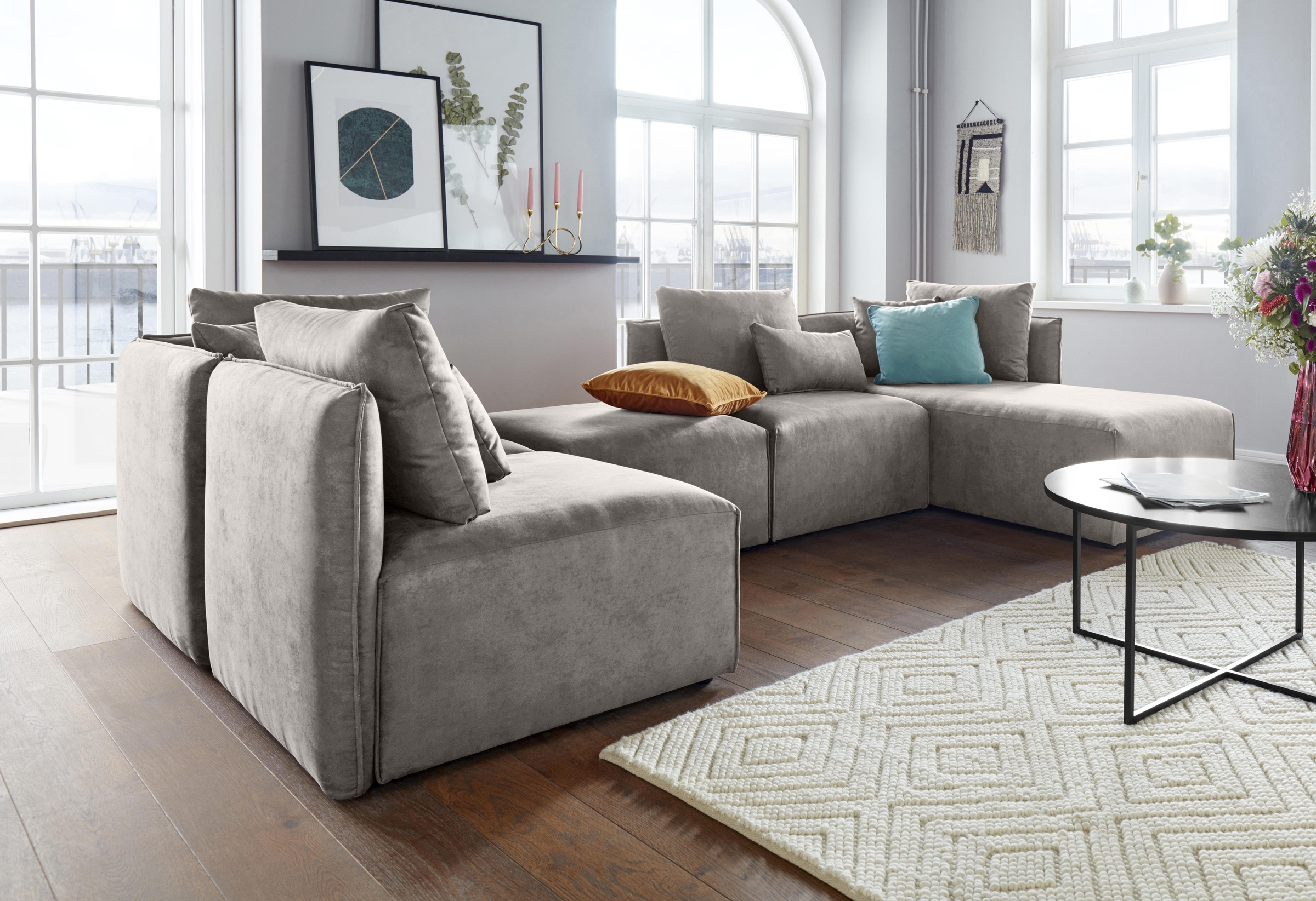 OTTO home Wohnlandschaft »Nöre U-Form« 5 Teile, in vielen Bezugsqualitäten günstig online kaufen