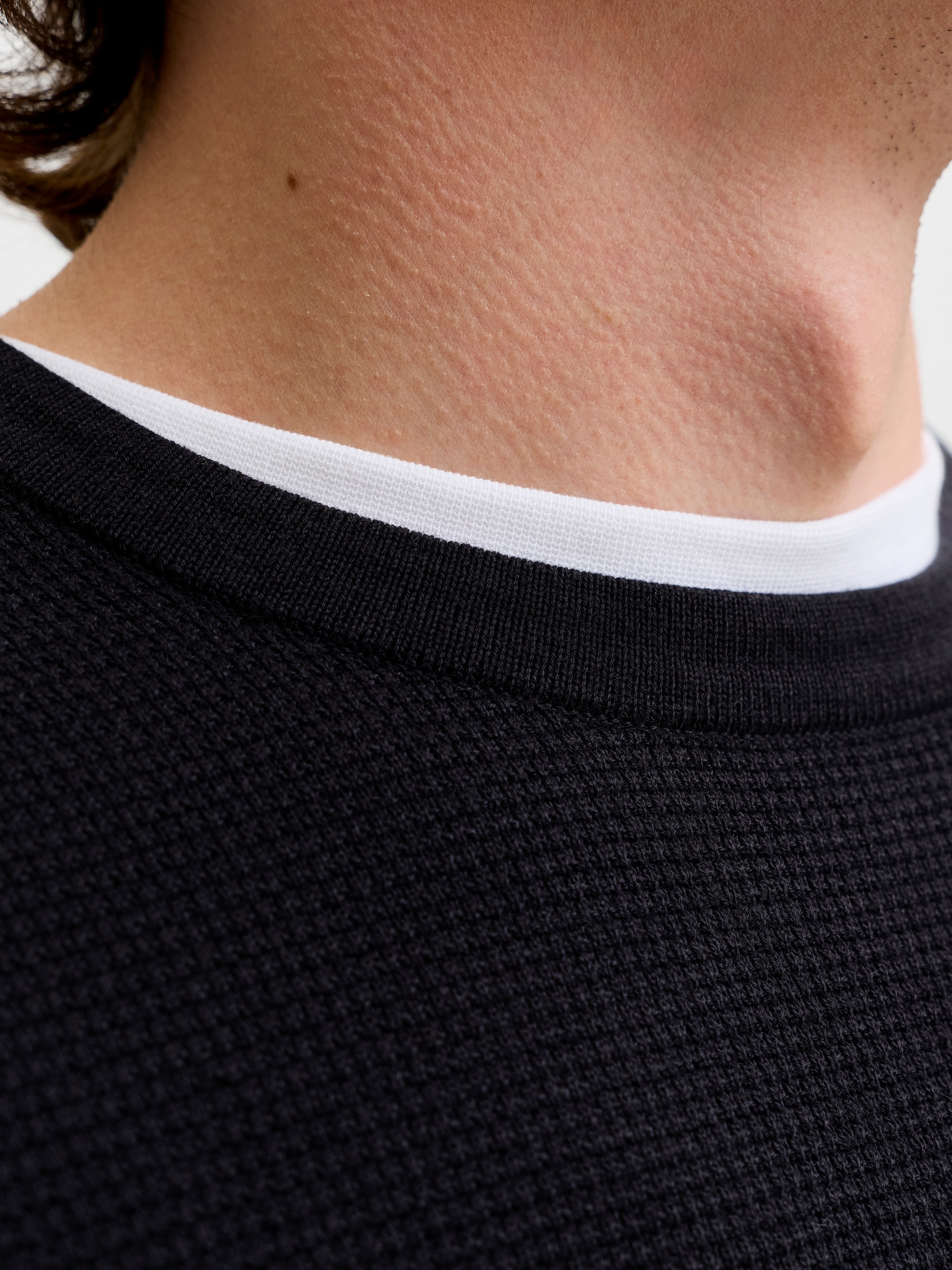 Jack & Jones Rundhalspullover »JJEAUSTIN KNIT CREW NECK NOOS« Baumwollmischung, regular fit