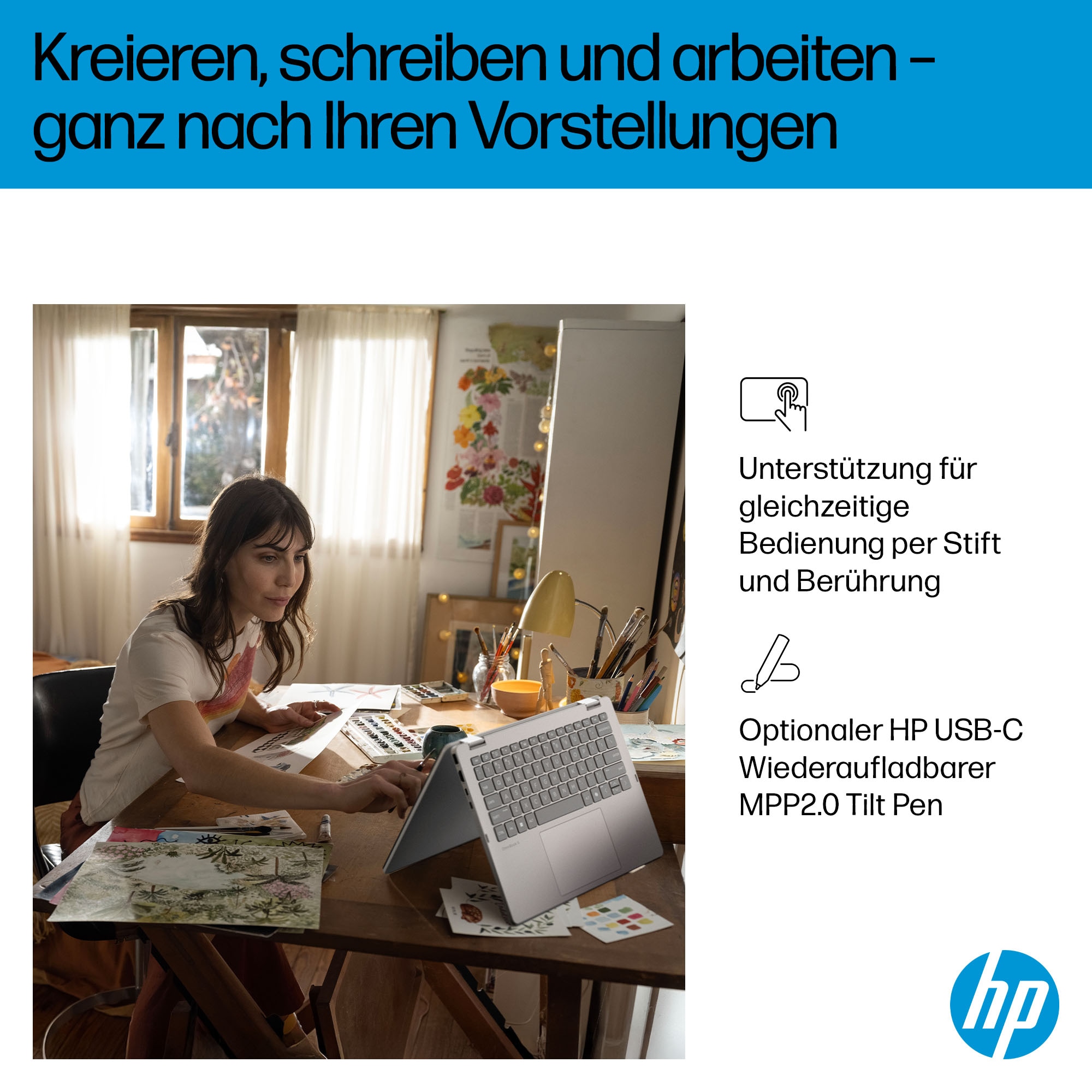 HP Notebook »OmniBook 5 Flip 14-fp0077ng Silver«
