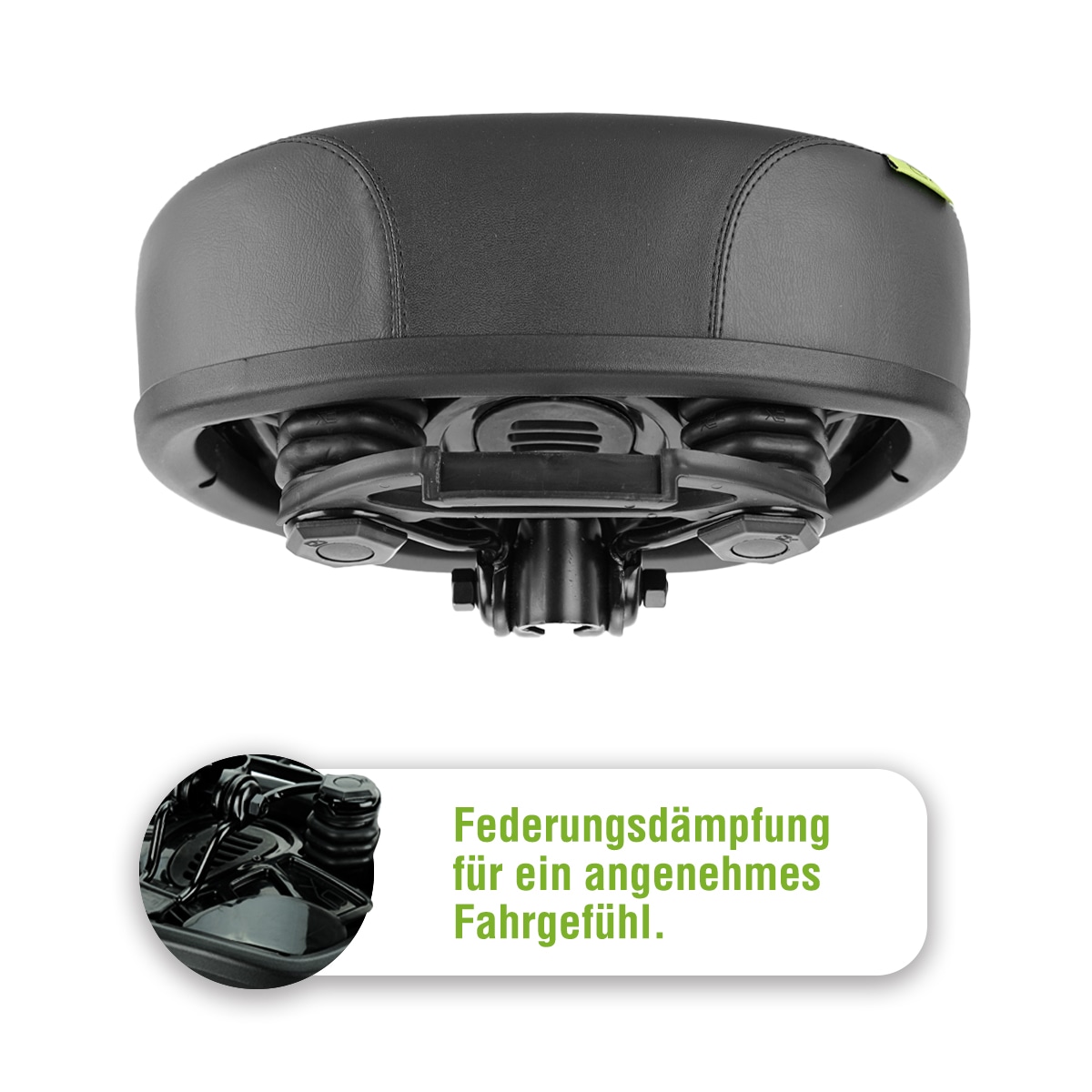 SachsenRad Fahrradsattel »Noseless Fahrradsattel« Nasenloses Design mit Memory-Foam-Polsterung