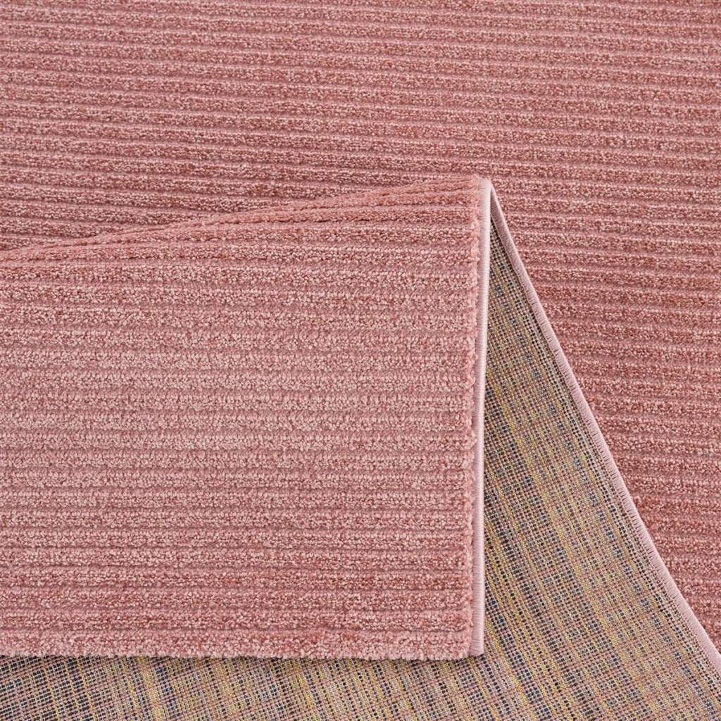Carpet City Teppich »Friseé-Teppich FANCY900«, rechteckig, 12 mm Höhe, Läufer, Kurzflor, Einfarbig, 3D-Optik, Streifen Look, Wohnzimmer