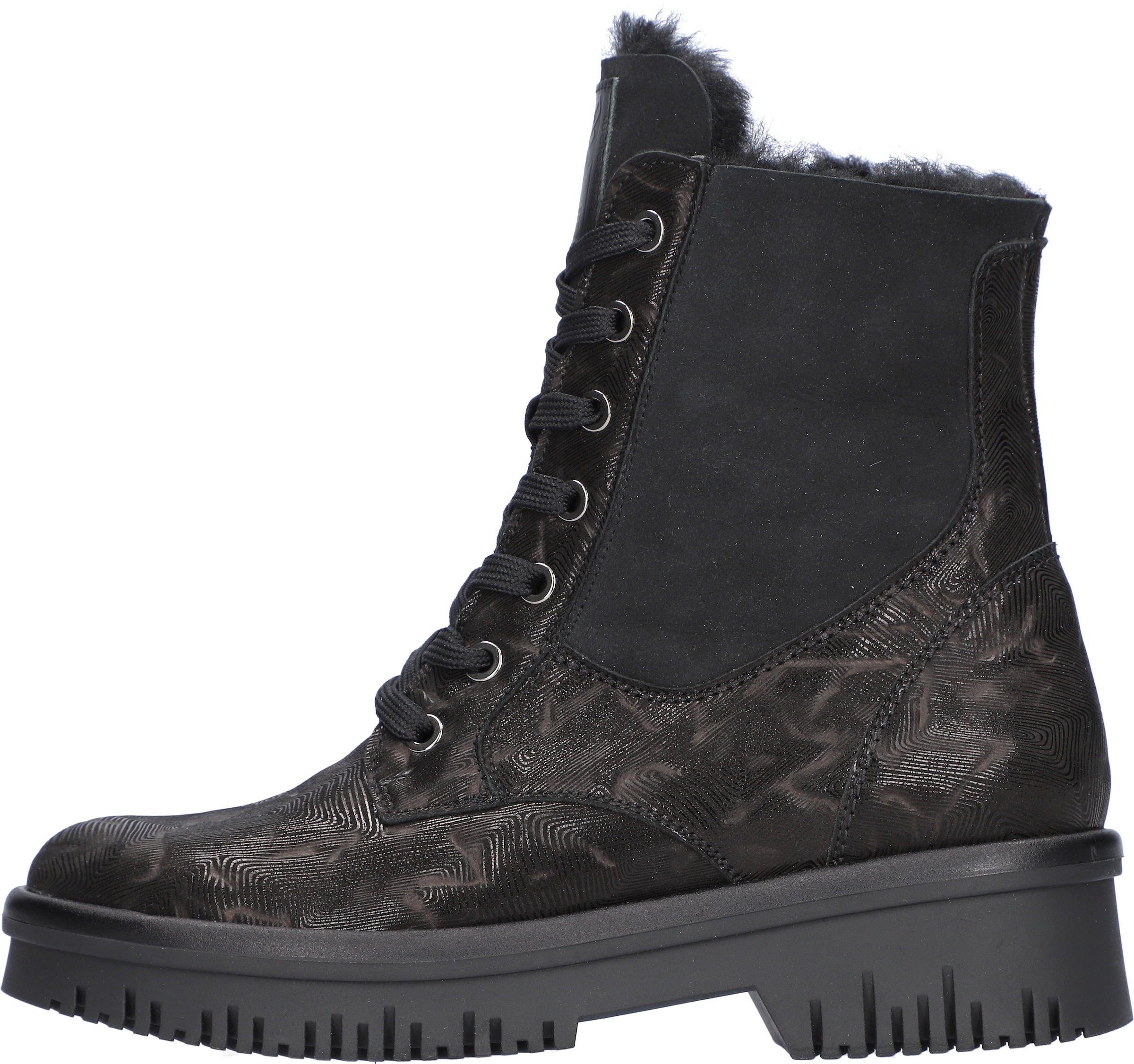 Waldläufer Winterstiefelette »H-ALEA«, Winterboots, Plateaustiefelette, mit Prägung, H-Weite
