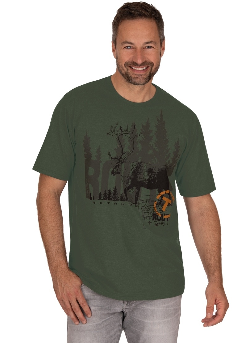 Trigema online T-Shirt »TRIGEMA bestellen Hirsch-Motiv« T-Shirt mit