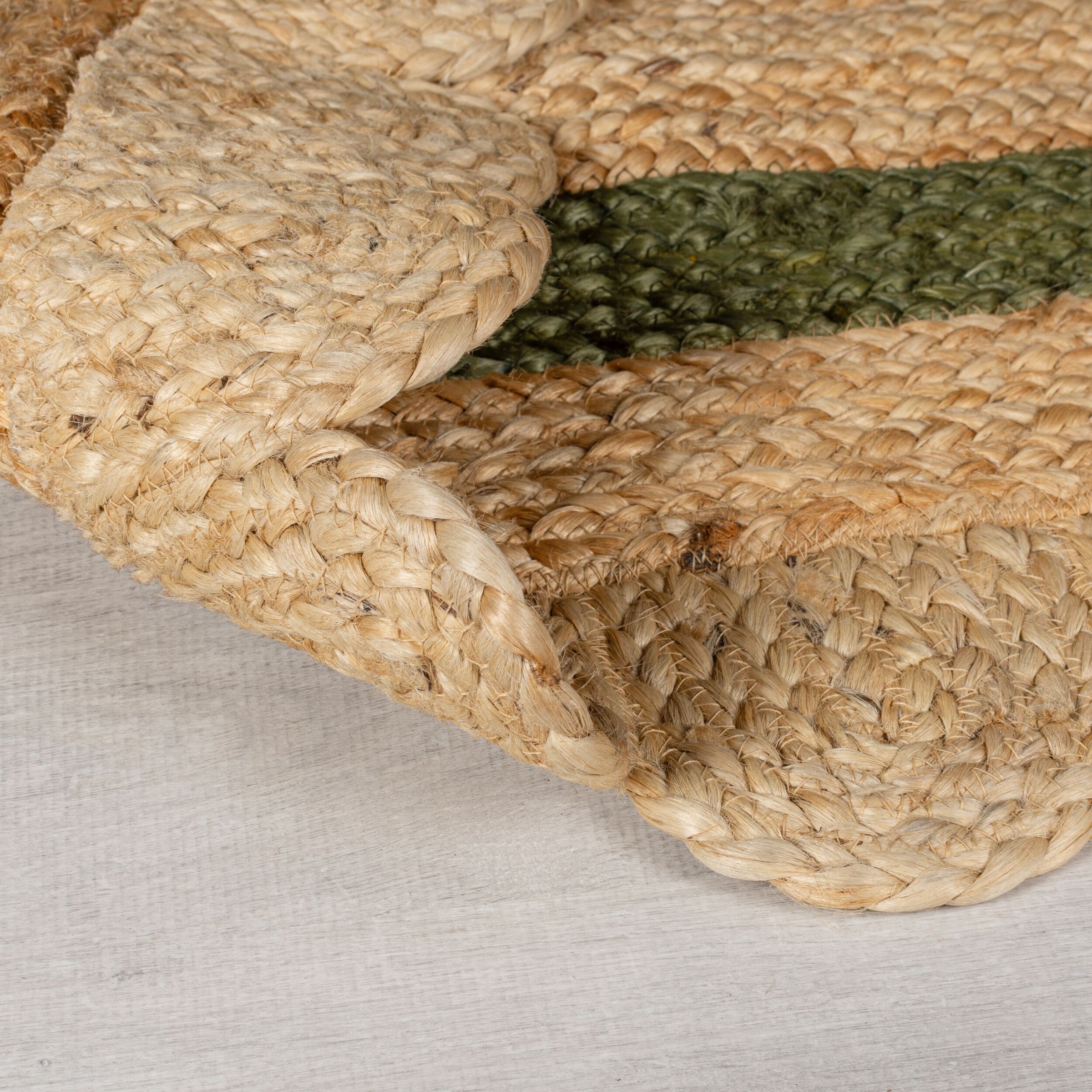 FLAIR RUGS Teppich »Grace«, rechteckig, 4 mm Höhe, Jute Teppich mit Wellenschliff