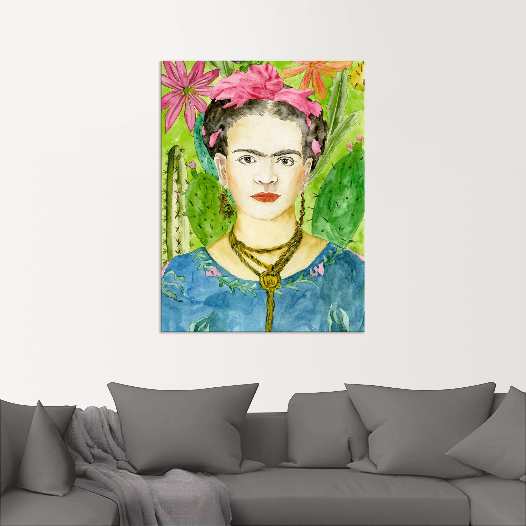 Artland Wandbild »Frida Kahlo II«, Bilder von Frauen, (1 St.), als Alubild, günstig online kaufen