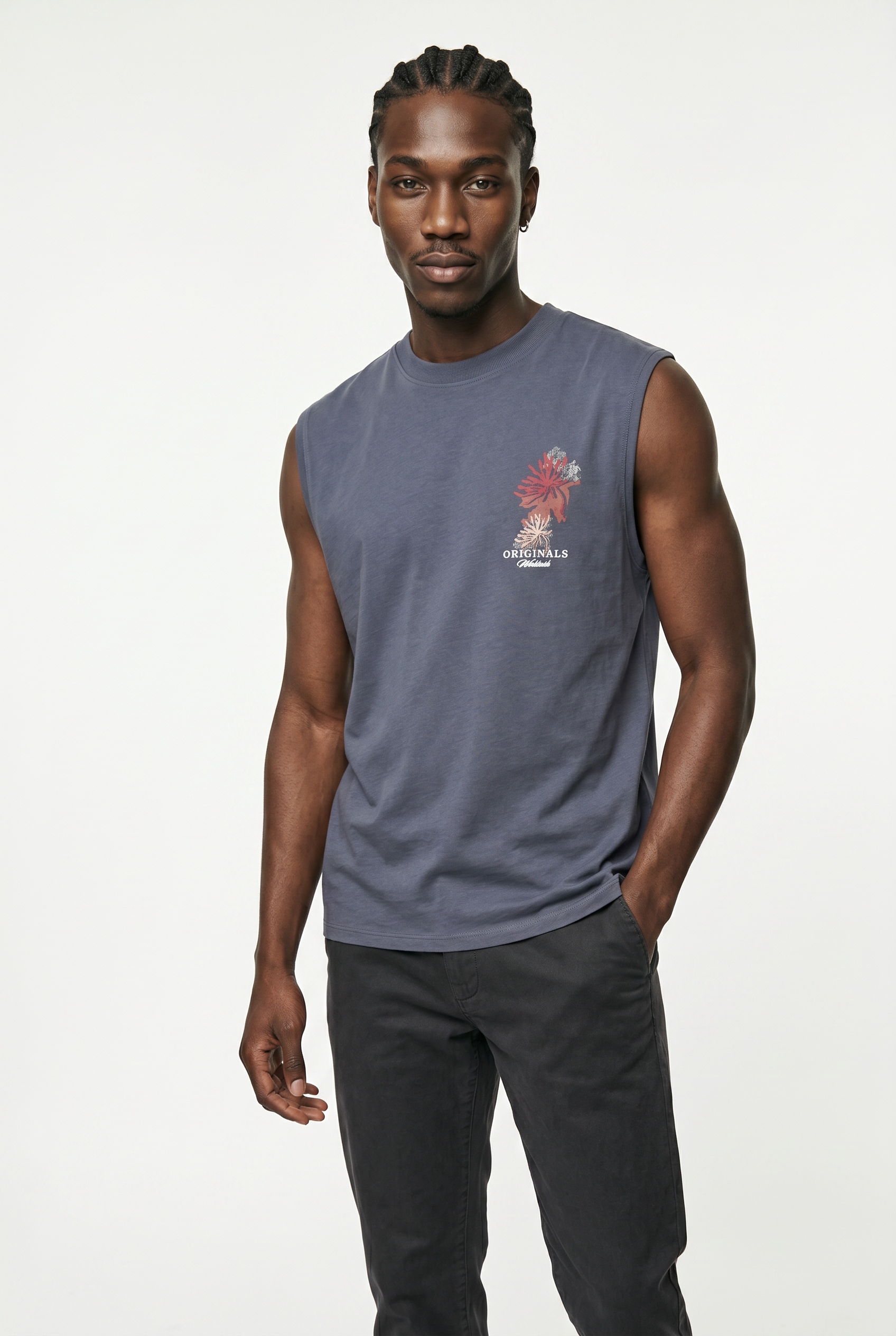 Jack & Jones Muskelshirt »JORMONTAUK GRAPHIC SL TEE CREW NECK«