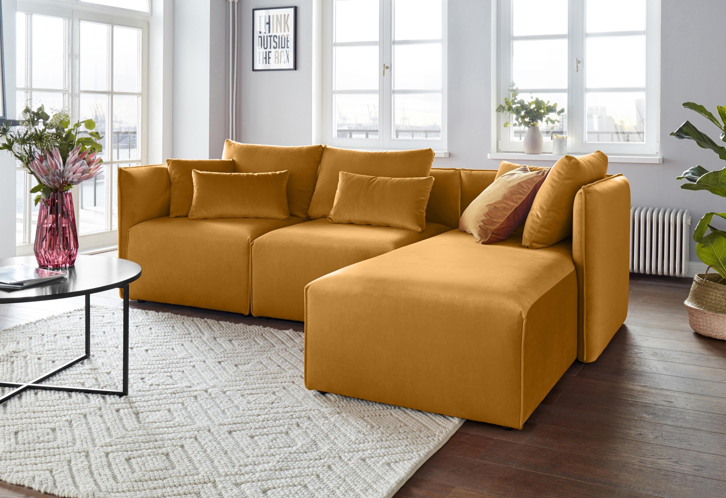 andas Ecksofa »Nöre«, (3 Teile), zusammengesetzt aus Modulen, in vielen Bez günstig online kaufen