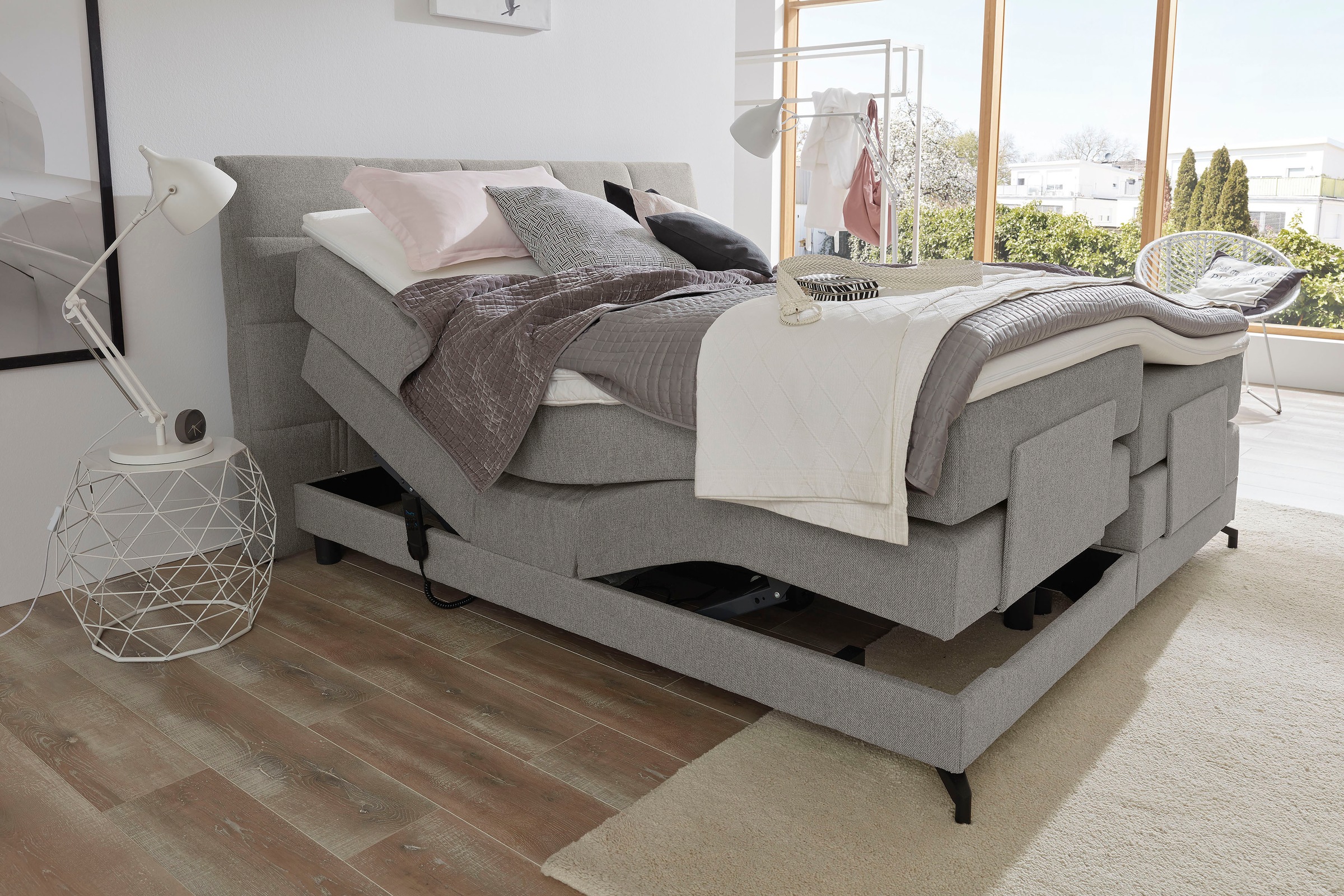 5. Bild von ADA trendline Boxspringbett »Emalia«, inklusive Matratze und Topper, in verschiedenen Größen und Härtegraden