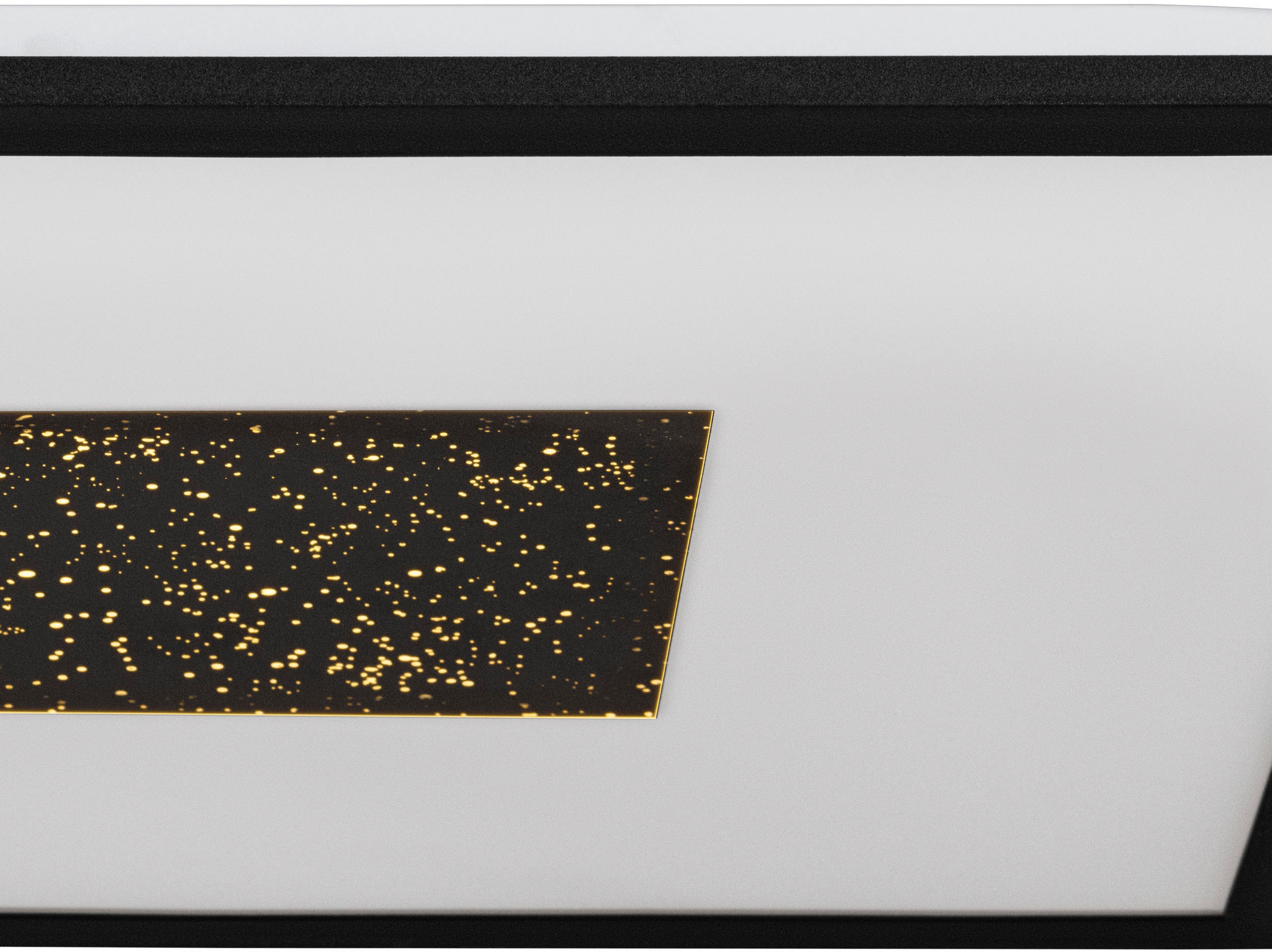 EGLO LED-Deckenleuchte »MARMORATA« in schwarz und weiß aus Alu, Stahl / inkl. und inkl. LED fest integriert - 19 Watt und 9 Watt, Ga. 44,5 x 44,5 cm