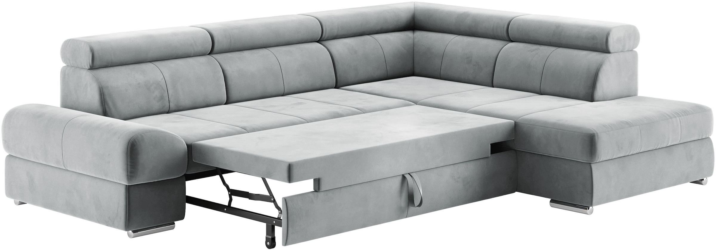 sit&more Ecksofa »Broadway L-Form«, mit verstellbaren Kopfteilen, wahlweise mit Bettfunktion