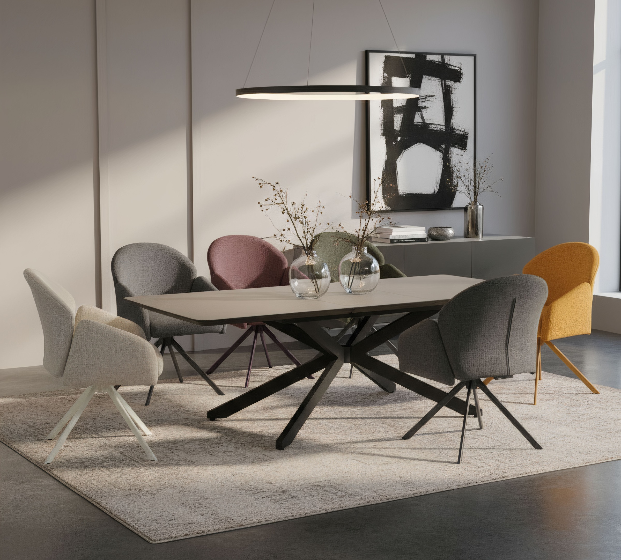 HELA Esstisch »ANCONA« 1 Stk. tlg. Synchronauszug, Butterflyfunktion, X-Ges günstig online kaufen