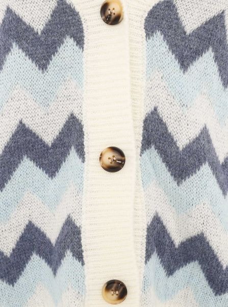 Zwillingsherz Cardigan »"Buntes ZickZack"«, mit figurumspielendem Schnitt
