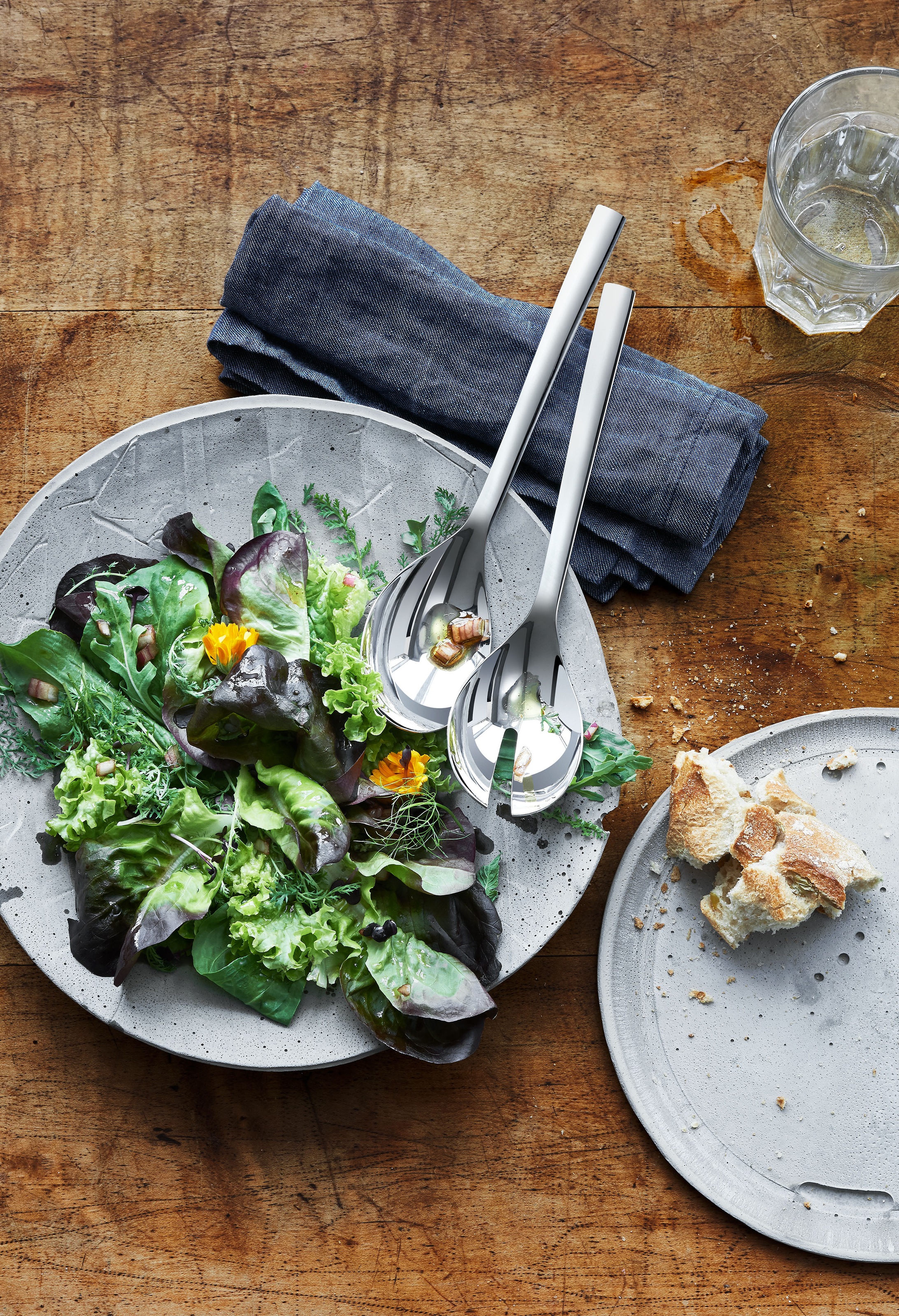 WMF Salatbesteck »Nuova« 2-tlg., 25 cm, Cromargan Edelstahl rostfrei 18/10, günstig online kaufen