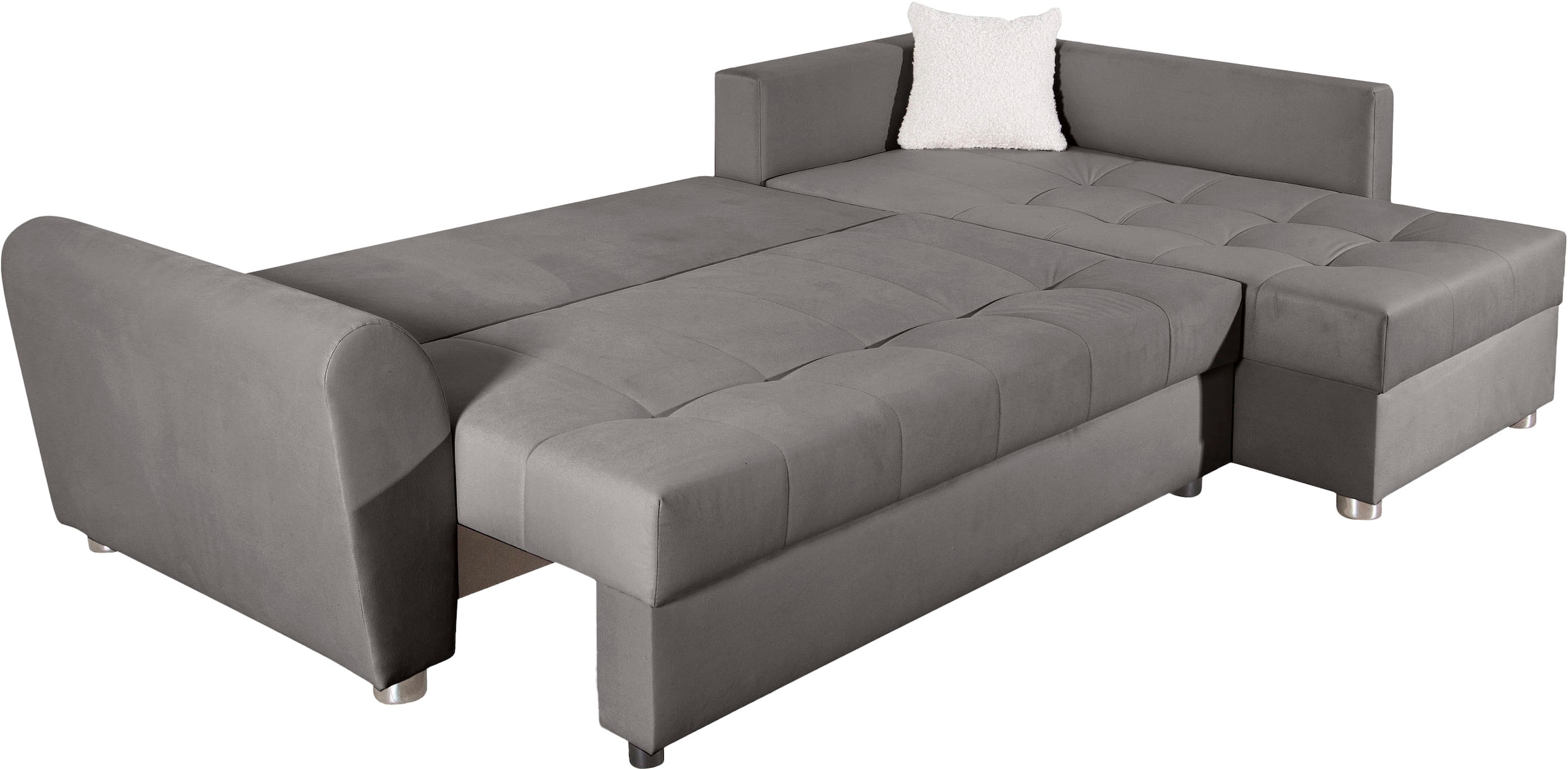 COLLECTION AB Ecksofa, Ecksofa,Bettfunktion,Bettkasten,Bonnelfederkern, Rückenkissen