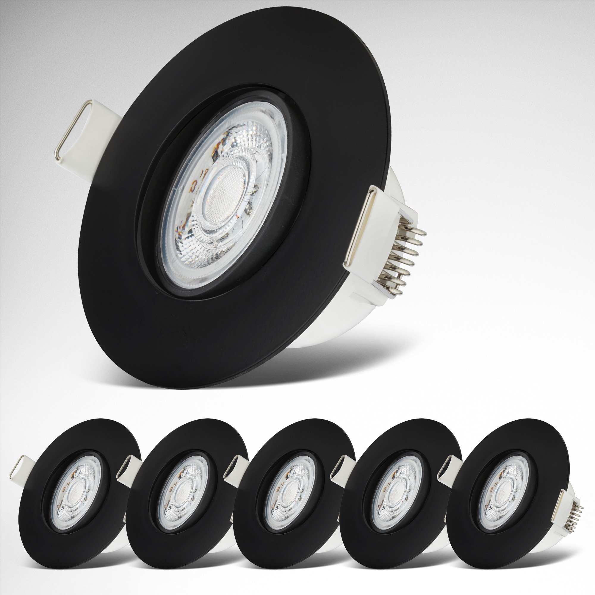 B.K.Licht LED Einbauleuchten-Set, 6-teilig, Schutzart IP65, Strahler schwen günstig online kaufen