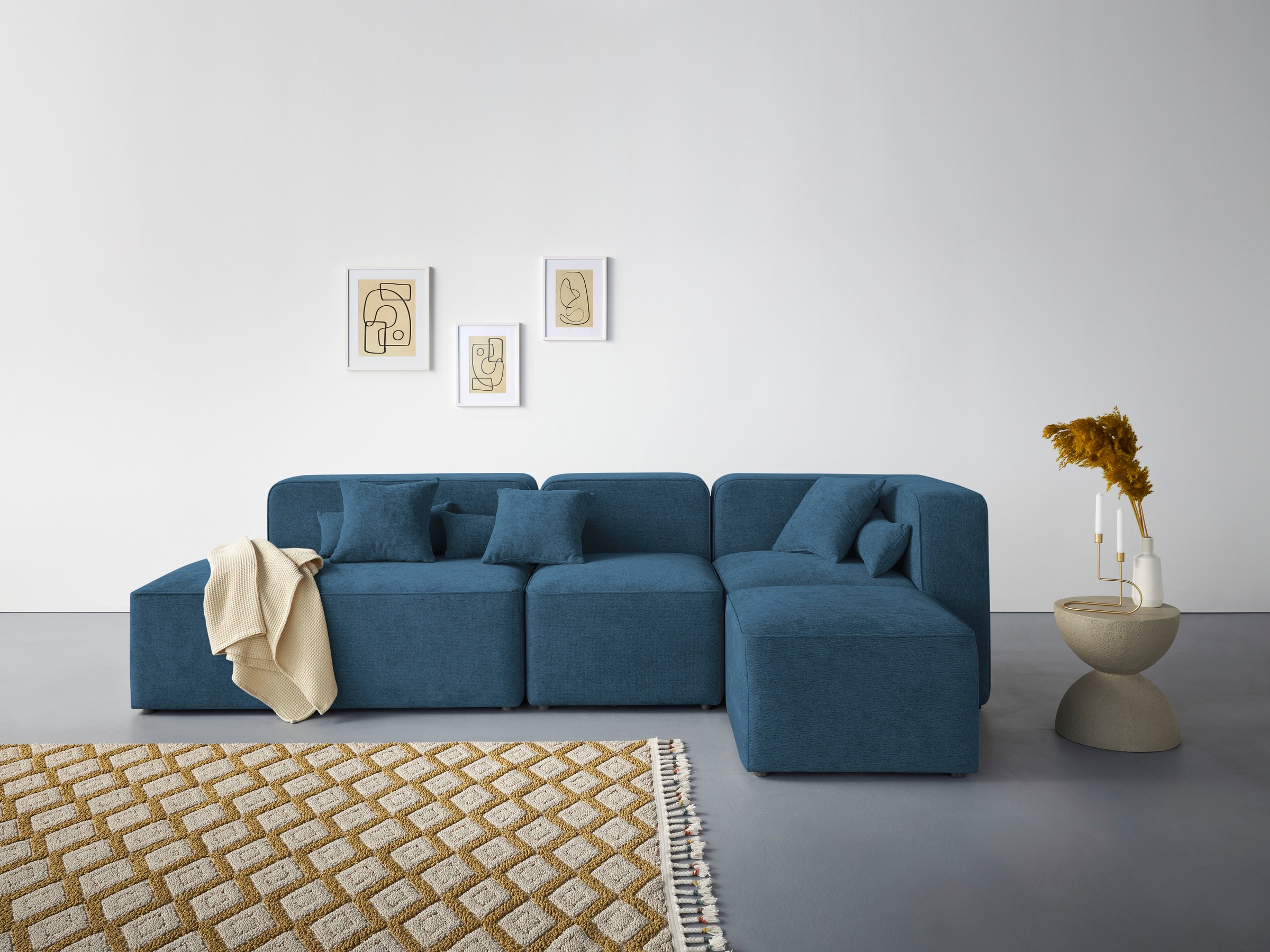 Home affaire Ecksofa »Sundstrup L-Form« Modulserie, individuelle Zusammenst günstig online kaufen