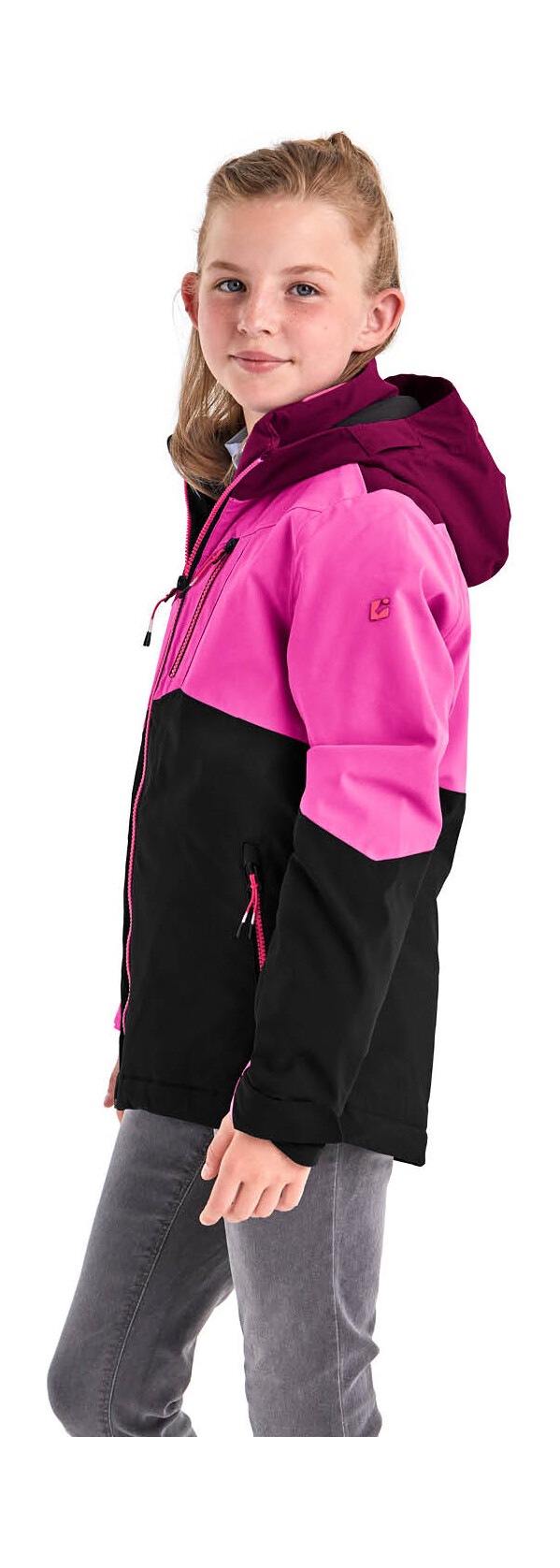 Killtec Skijacke »KSW 166 GRLS SKI JCKT«, Atmungsaktive, wasser- und winddichte Skijacke mit abnehmbarer Kapuze