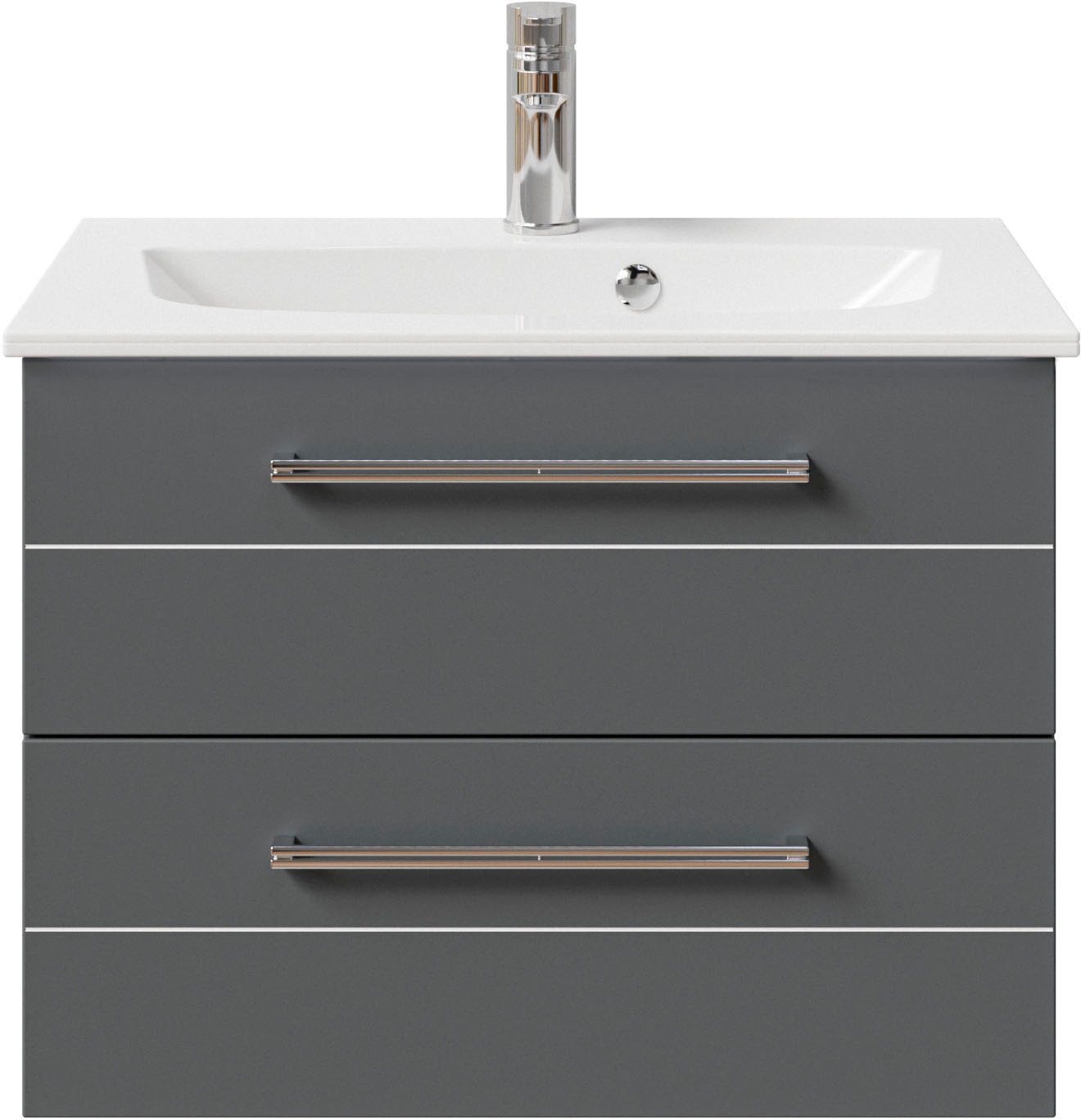 Saphir Waschtisch »Serie 6025 Mineralmarmor-Waschtisch mit Unterschrank, 67 günstig online kaufen