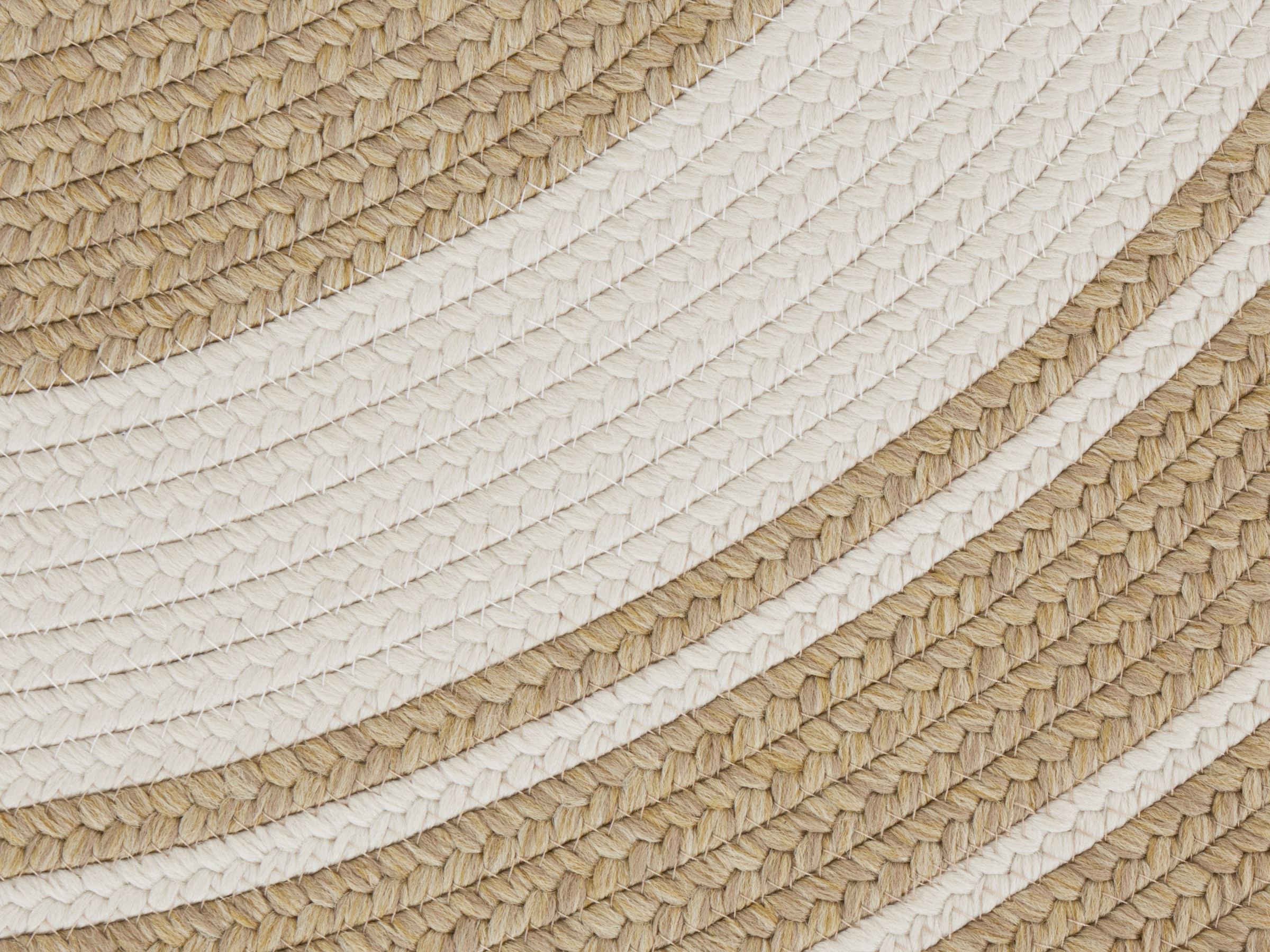 NORTHRUGS Teppich »Trenzado«, rund, 10 mm Höhe, In- & Outdoor, Handmade-Look, Gewebt, Wetterfest, Balkon, Wohnzimmer