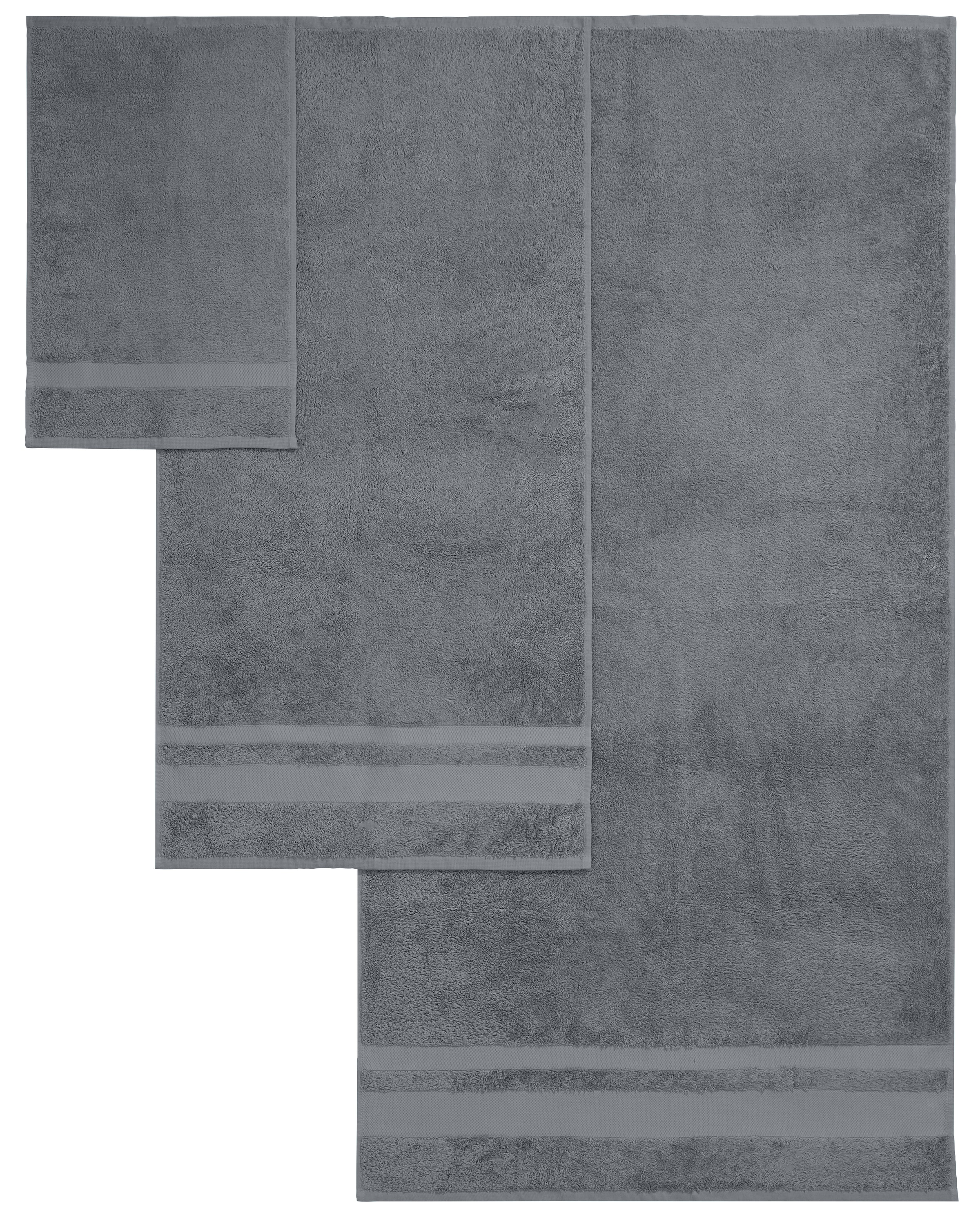 OTTO home Handtuch Set »Vanessa, 10-tlg Handtuch-Set, weich, in Standard- und Premium-Qualität« Set 10 tlg. Walkfrottee 100% Baumwolle, Duschtücher, Handtücher, Gästetücher, mit Bordüre
