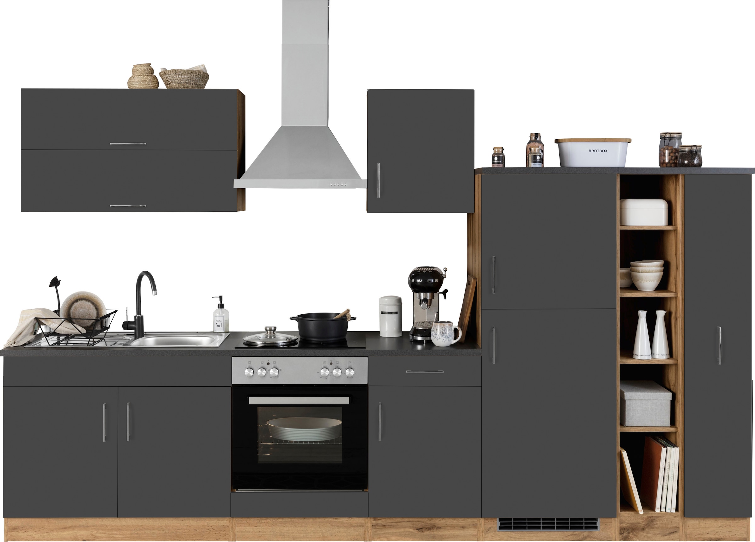 KOCHSTATION Küchenzeile »KS-Colmar«, ohne E-Geräte, Breite 330 cm günstig online kaufen
