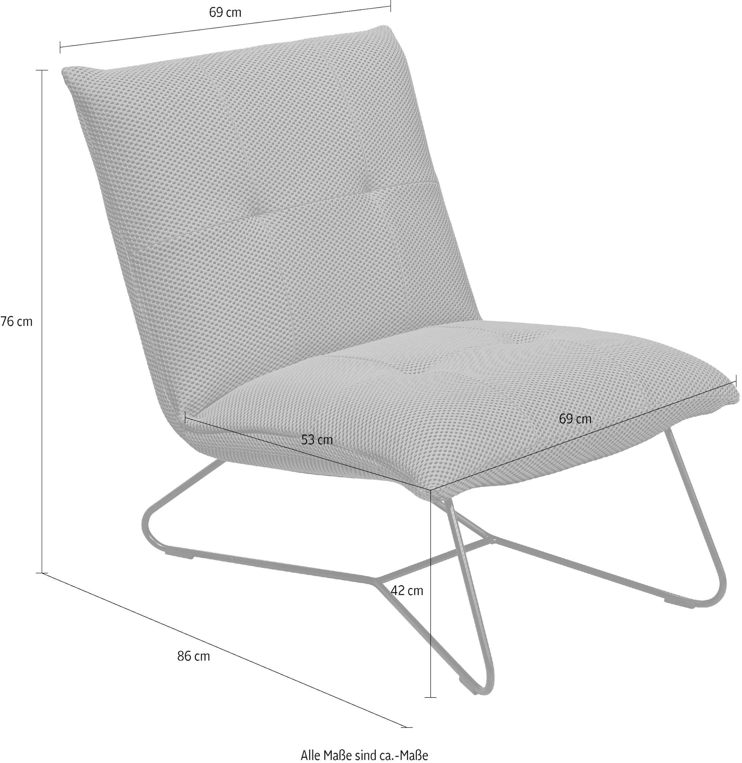 ED EXCITING DESIGN Loungesessel »Michel«, frei im Raum stellbar
