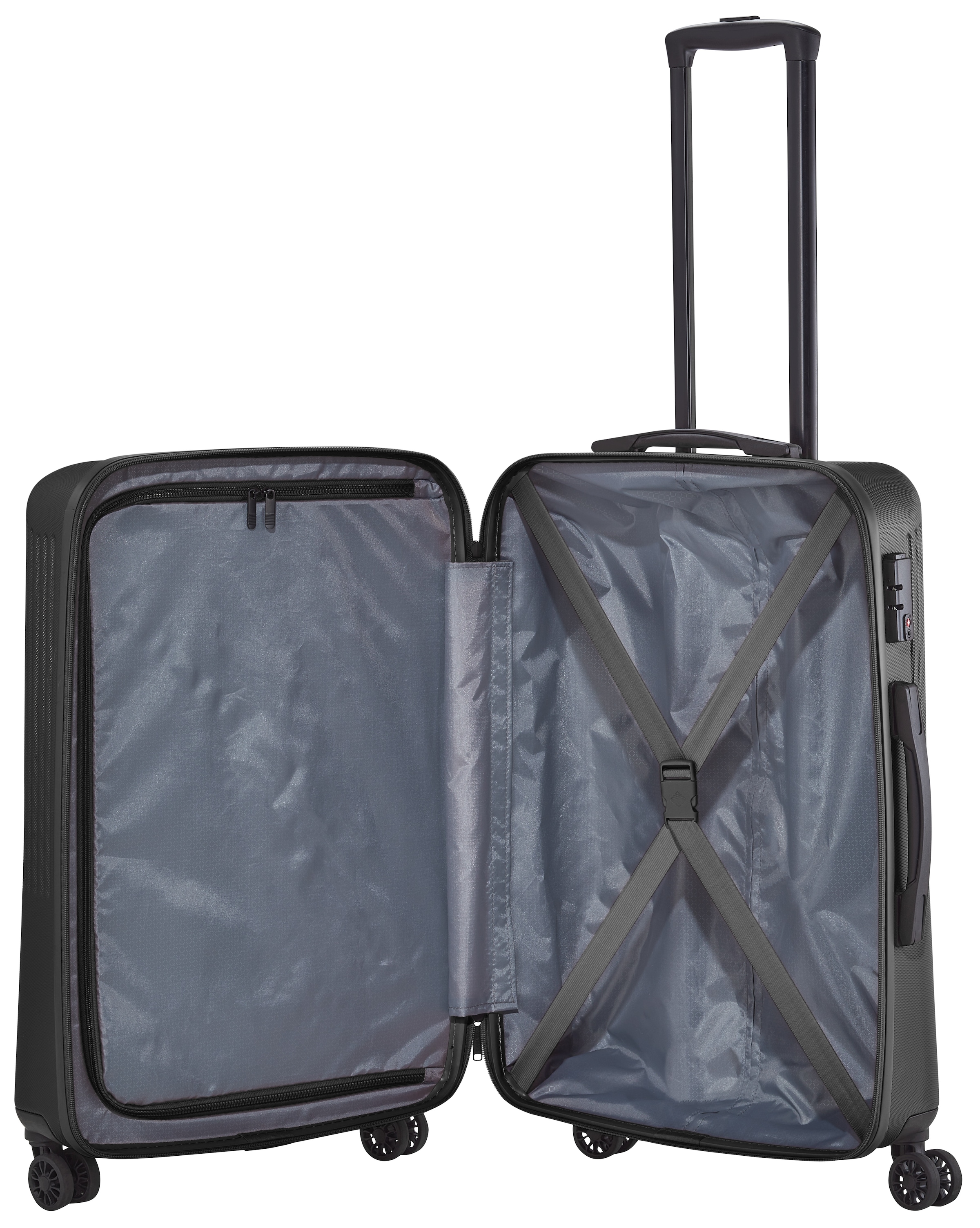 travelite Hartschalen-Trolley »BALI, in verschiedenen Größen und Farben«, 4 Rollen, Hartschallenkoffer Reisegepäck Reisekoffer TSA Schloss