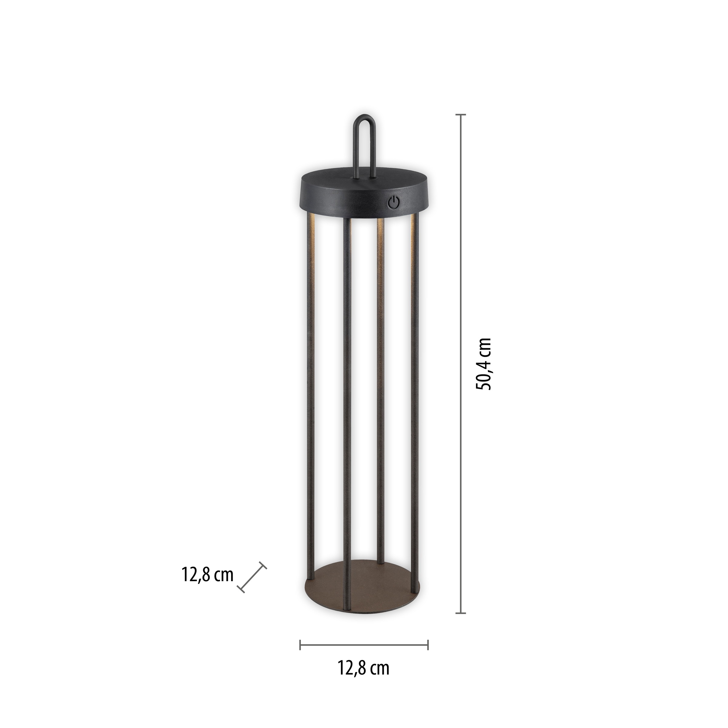 JUST LIGHT Stehlampe »ANSELM«, 1 flammig, Leuchtmittel LED-Modul | LED fest integriert, Akkuleuchte