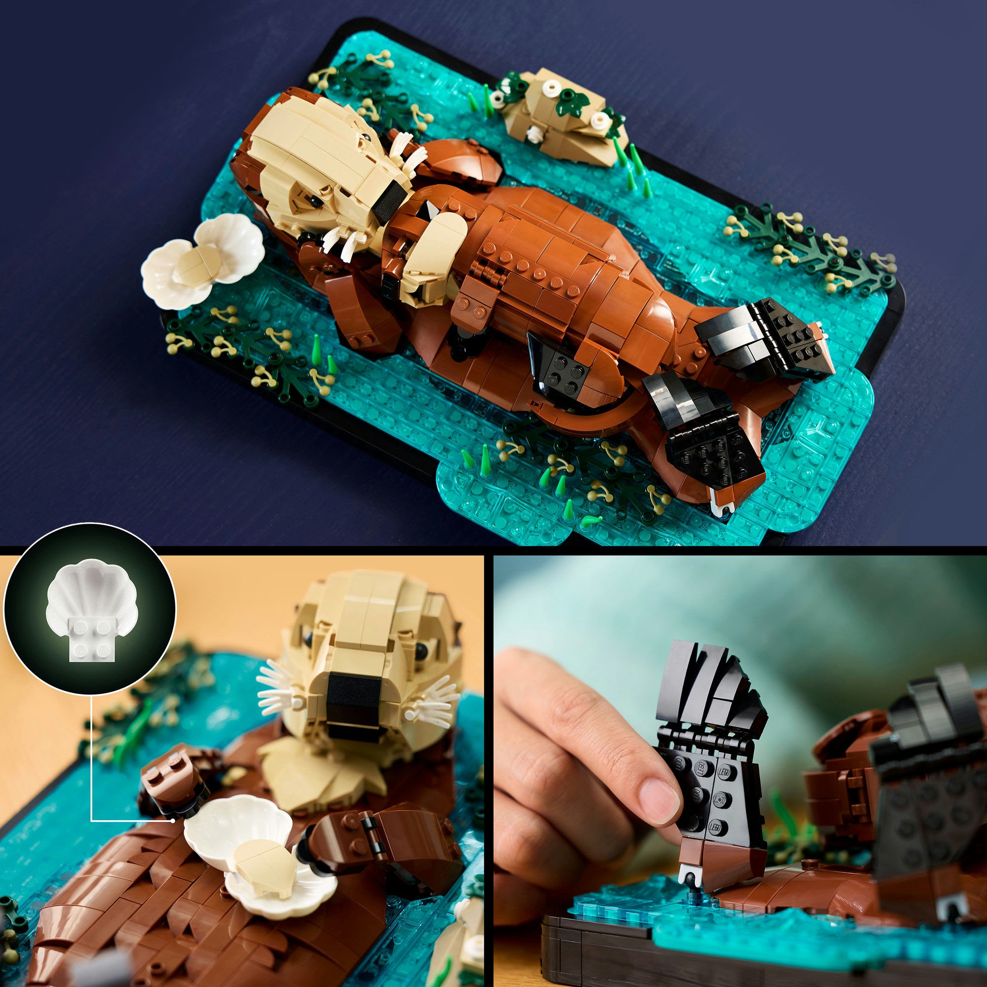 LEGO® Konstruktionsspielsteine »Schwimmende Otter (21366), LEGO Ideas«